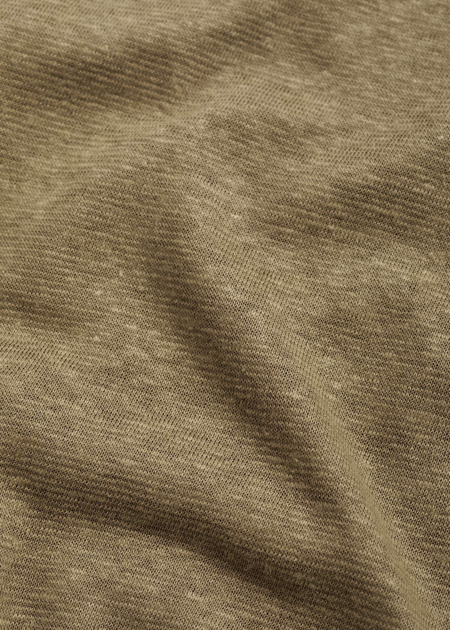T-shirt slim-fit mélange de lin - Détail de l'article 0