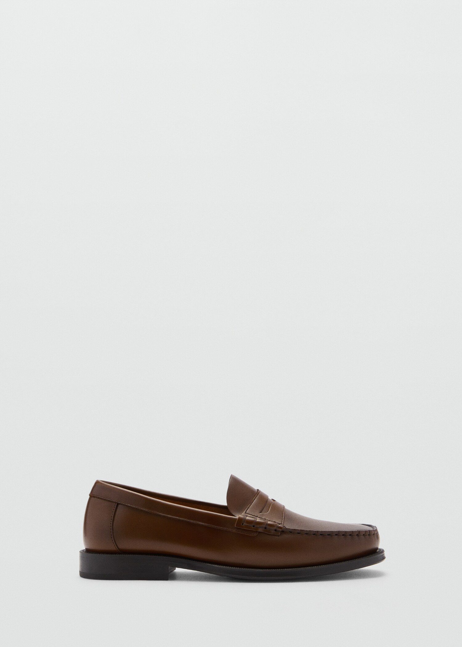 Aged-leather loafers - Article without model