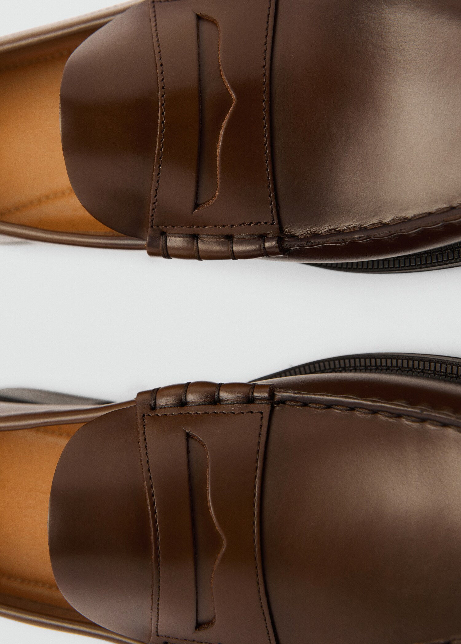 Aged-leather loafers - Details of the article 2