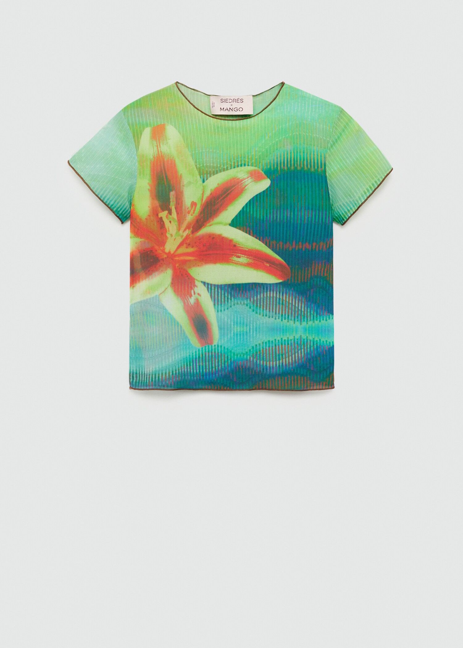 Printed flower T-shirt - Article without model