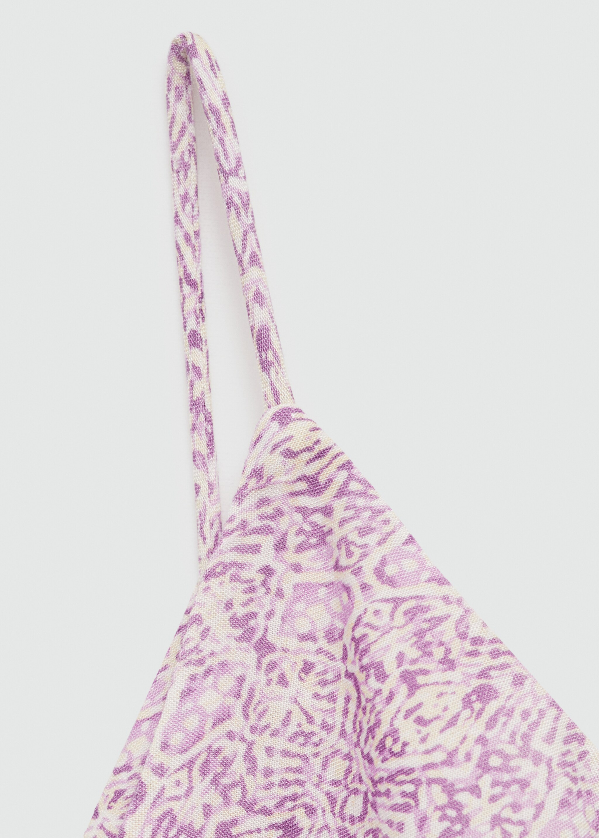 Vestido asimétrico estampado - Detalle del artículo 8, Lila. Ref: 77050640-00.