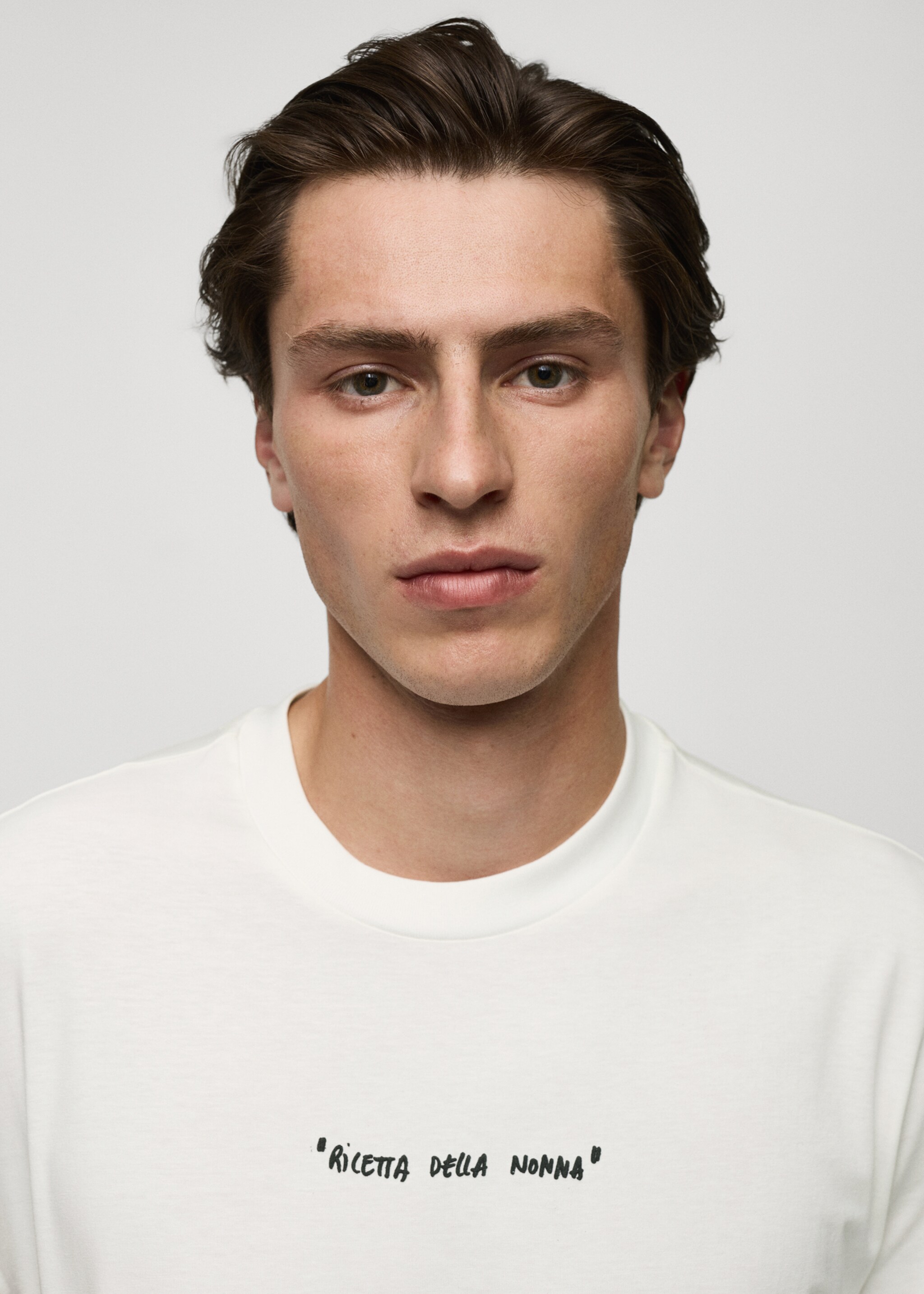 Regular fit printed cotton t-shirt - Details of the article 1
