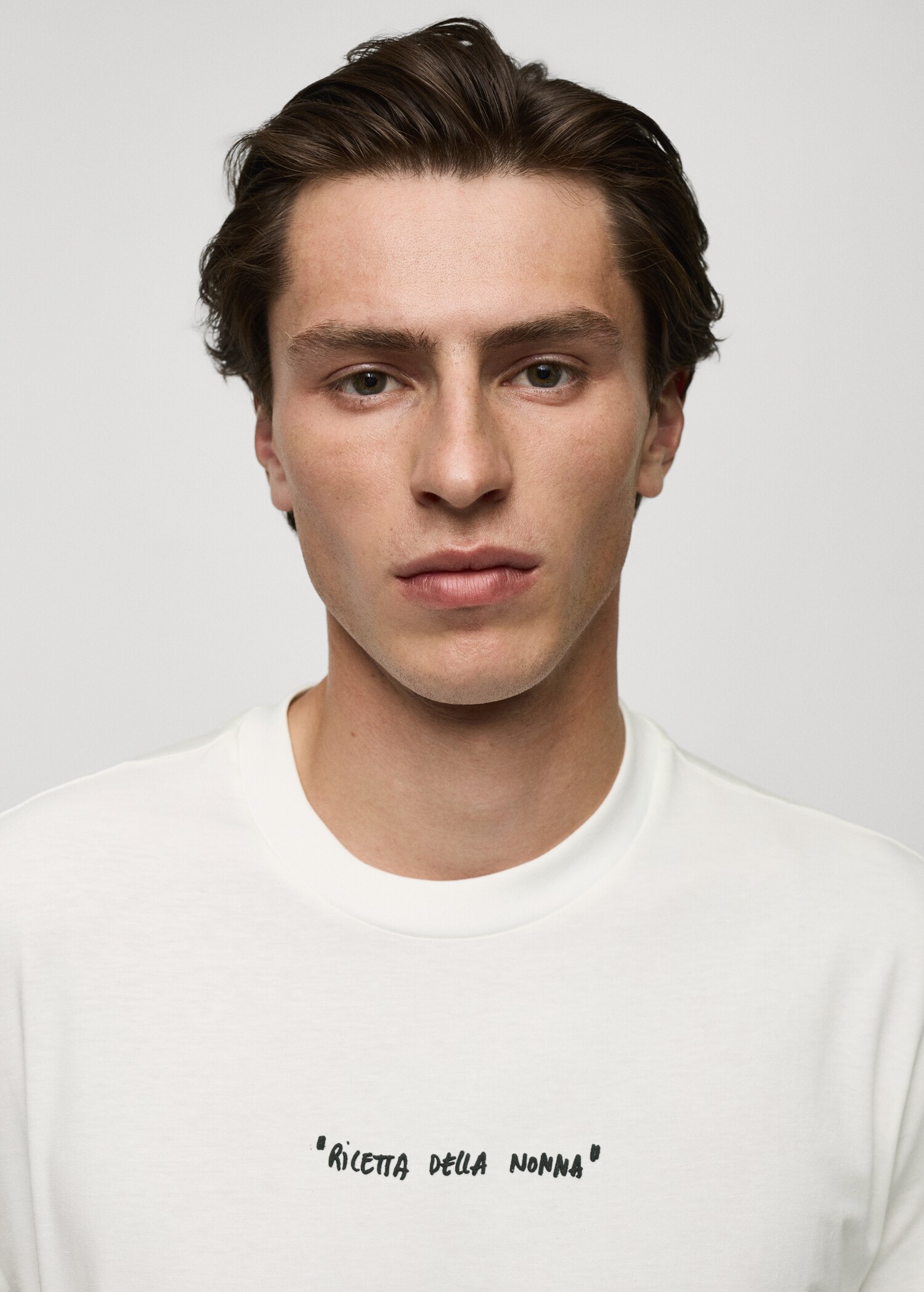 Regular fit printed cotton t-shirt - Details of the article 1