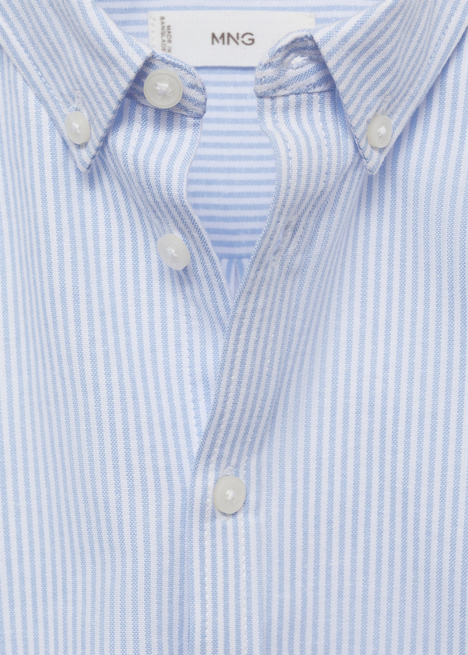 Striped Oxford shirt - Details of the article 8