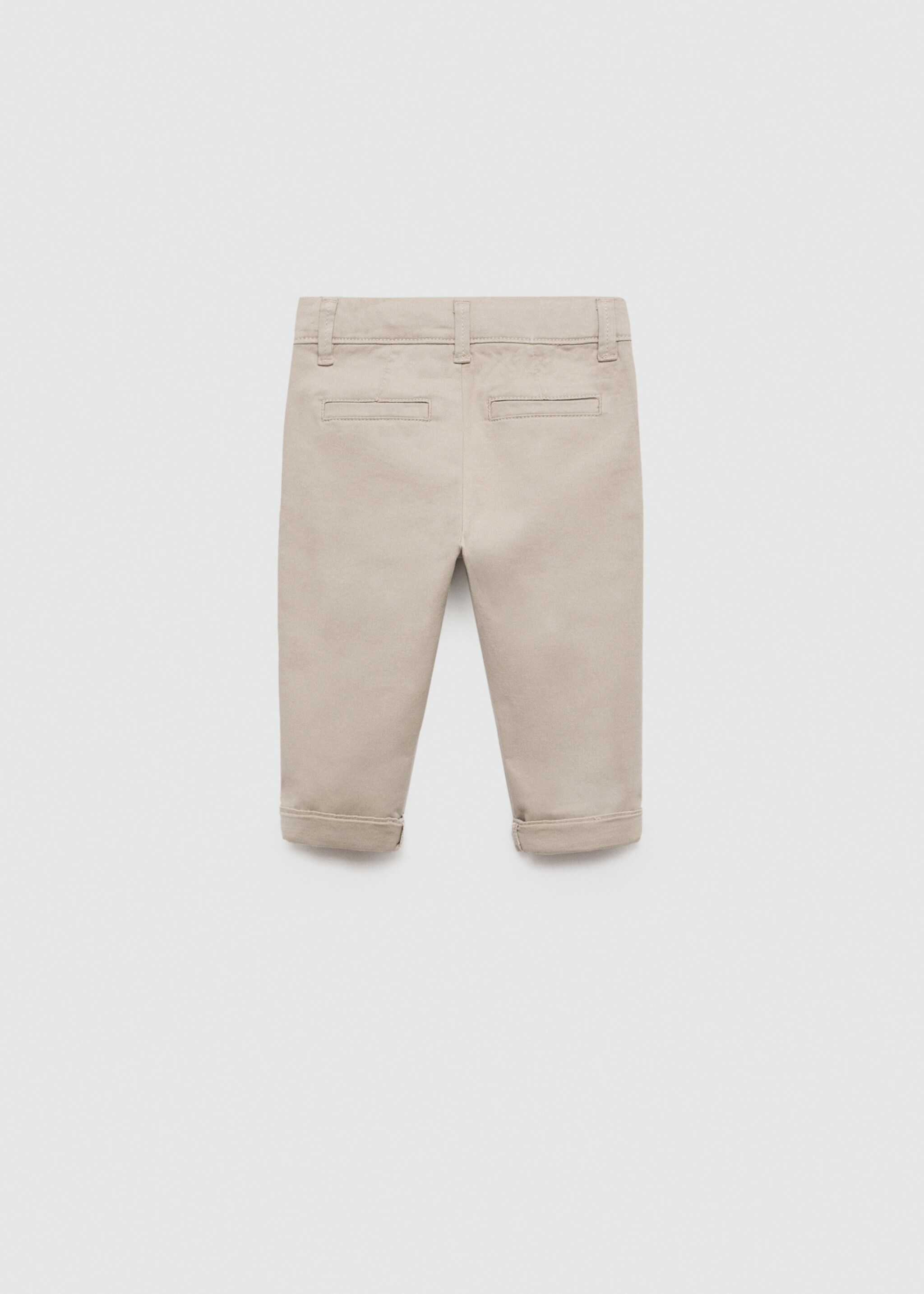 Cotton chinos - Reverse of the article