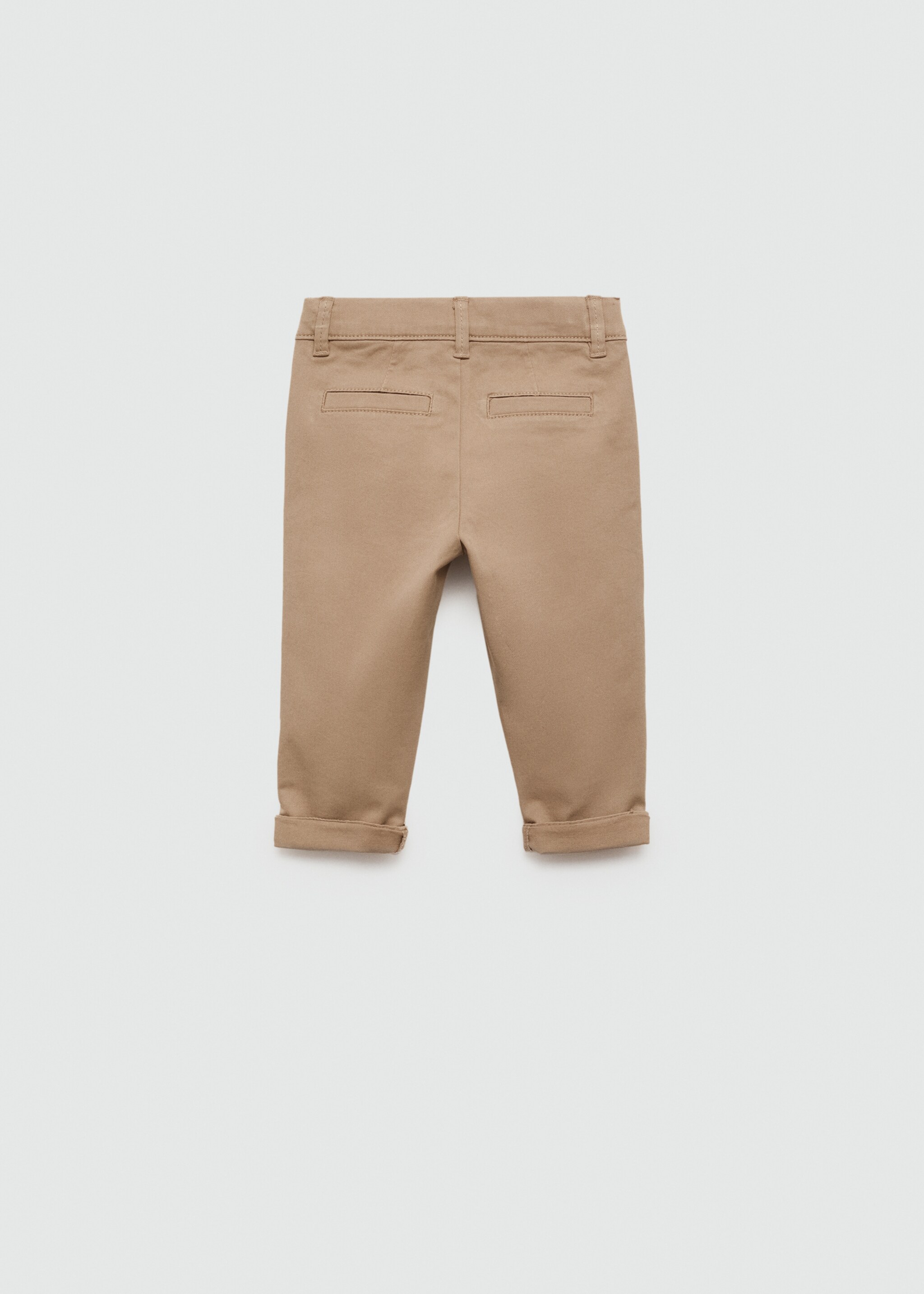 Cotton chinos - Reverse of the article