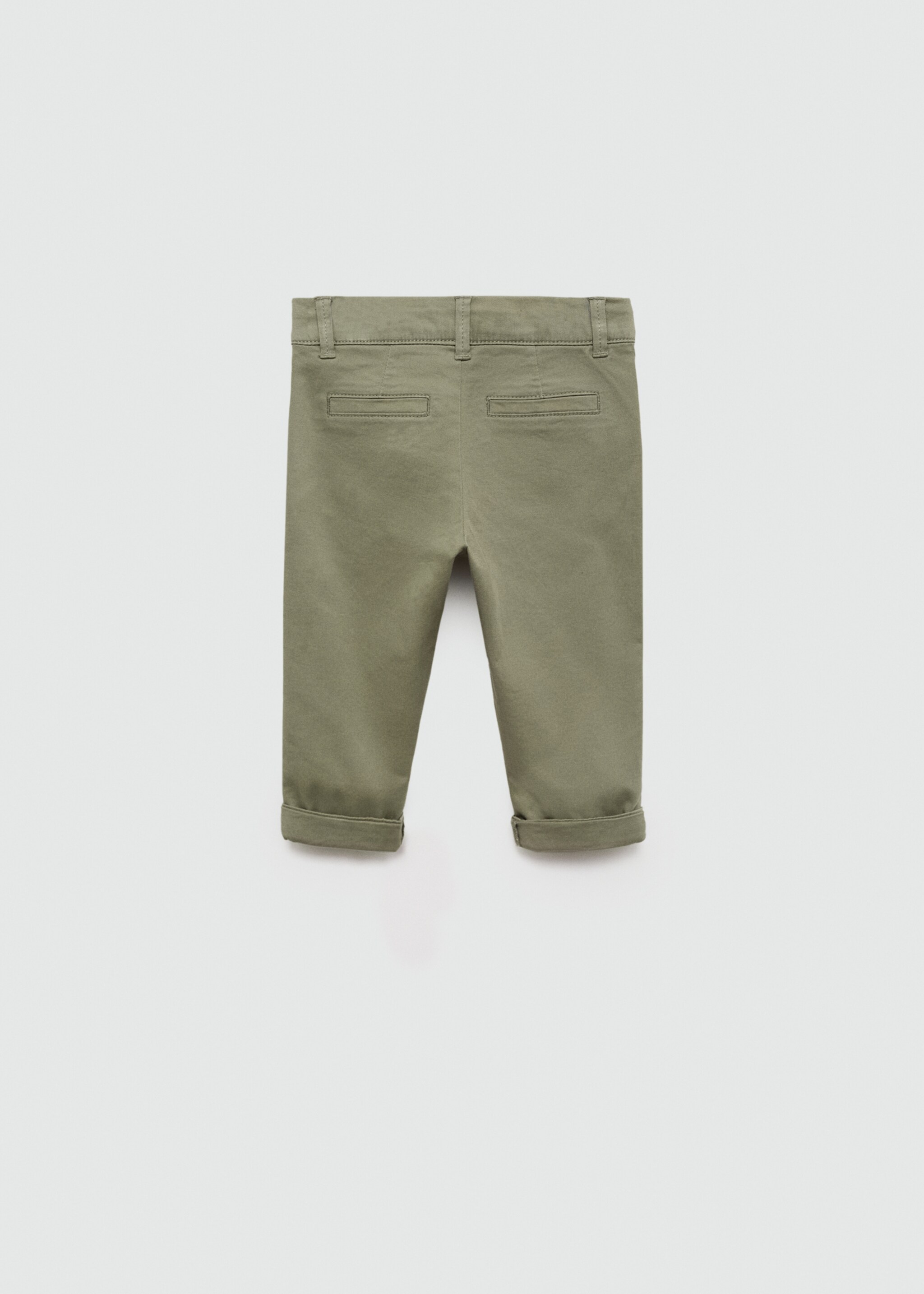 Cotton chinos - Reverse of the article