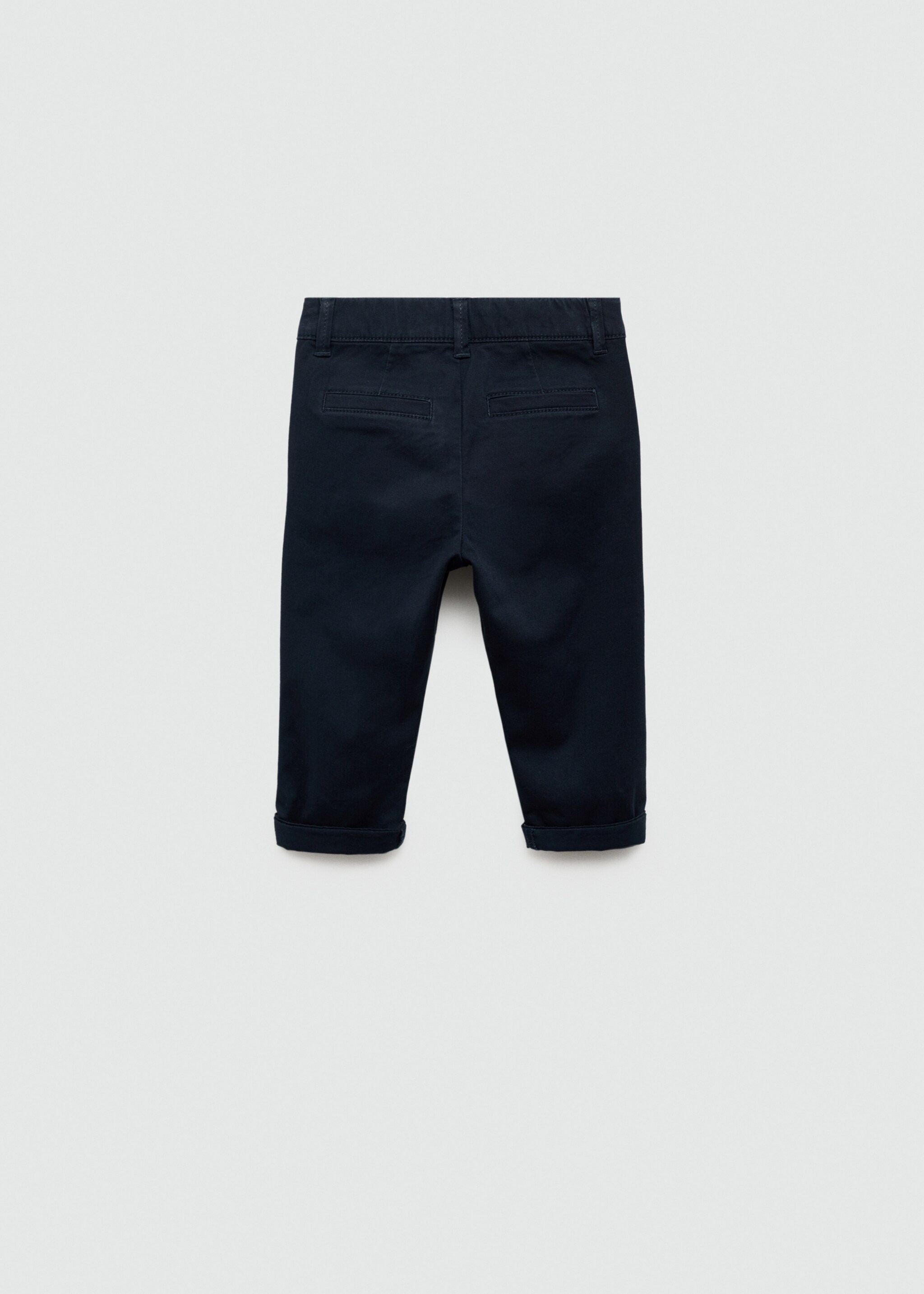 Cotton chinos - Reverse of the article