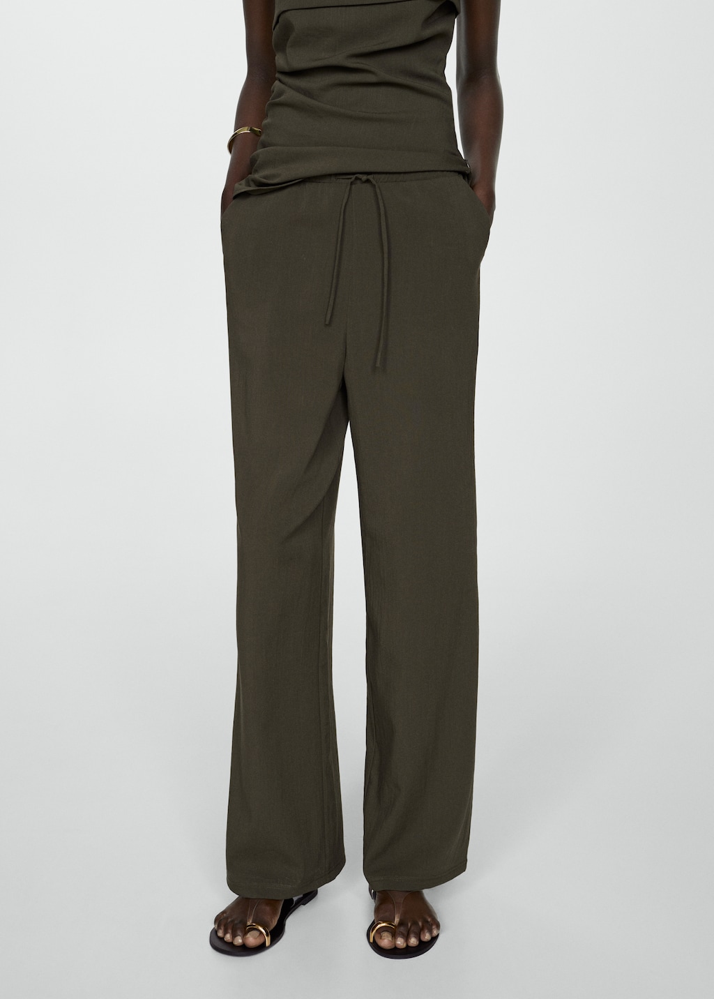 Mango Gerade Hose mit Stretchbund