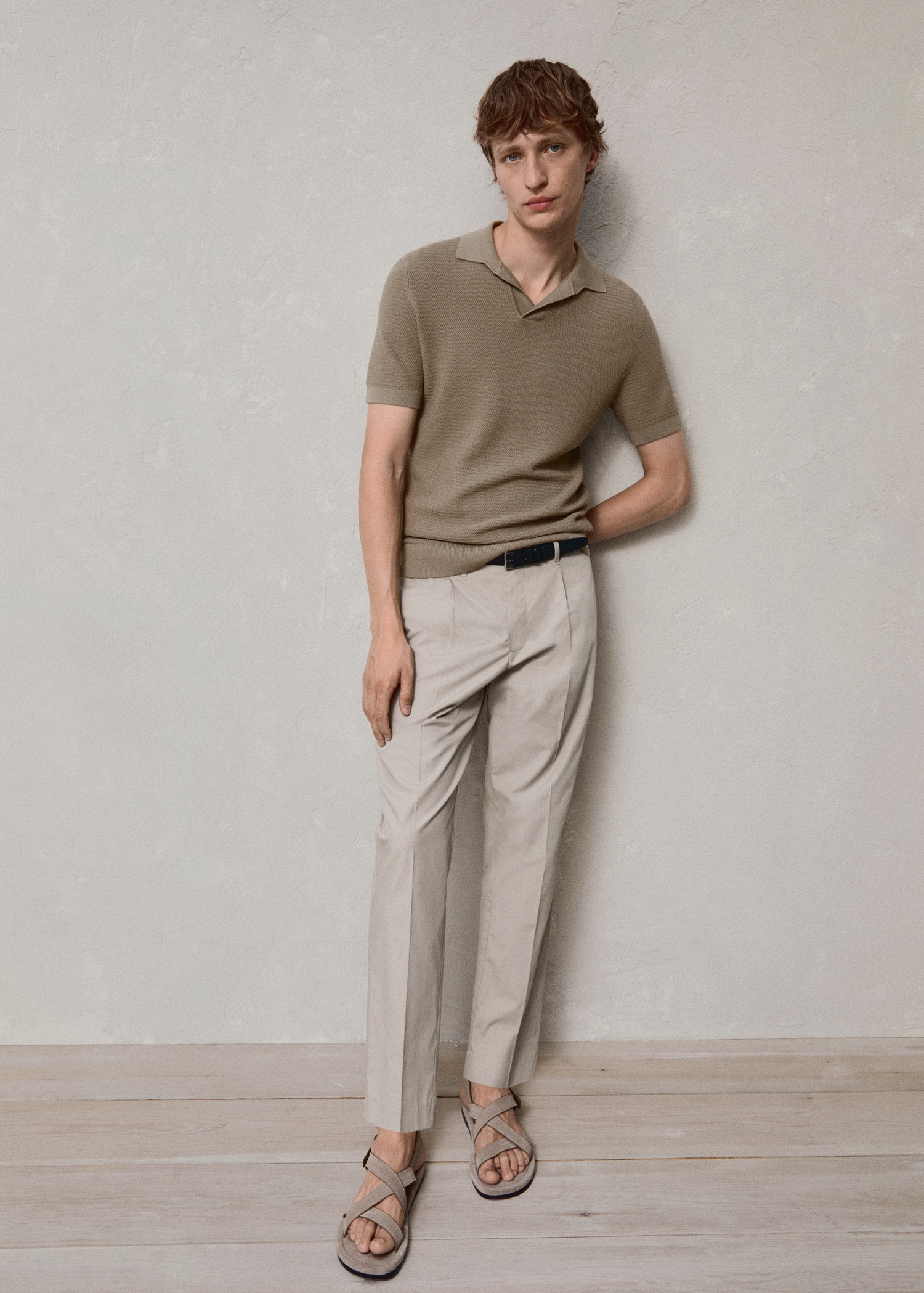 Slim-Fit-Bundfaltenhose aus Lyocell - Detail des Artikels 3