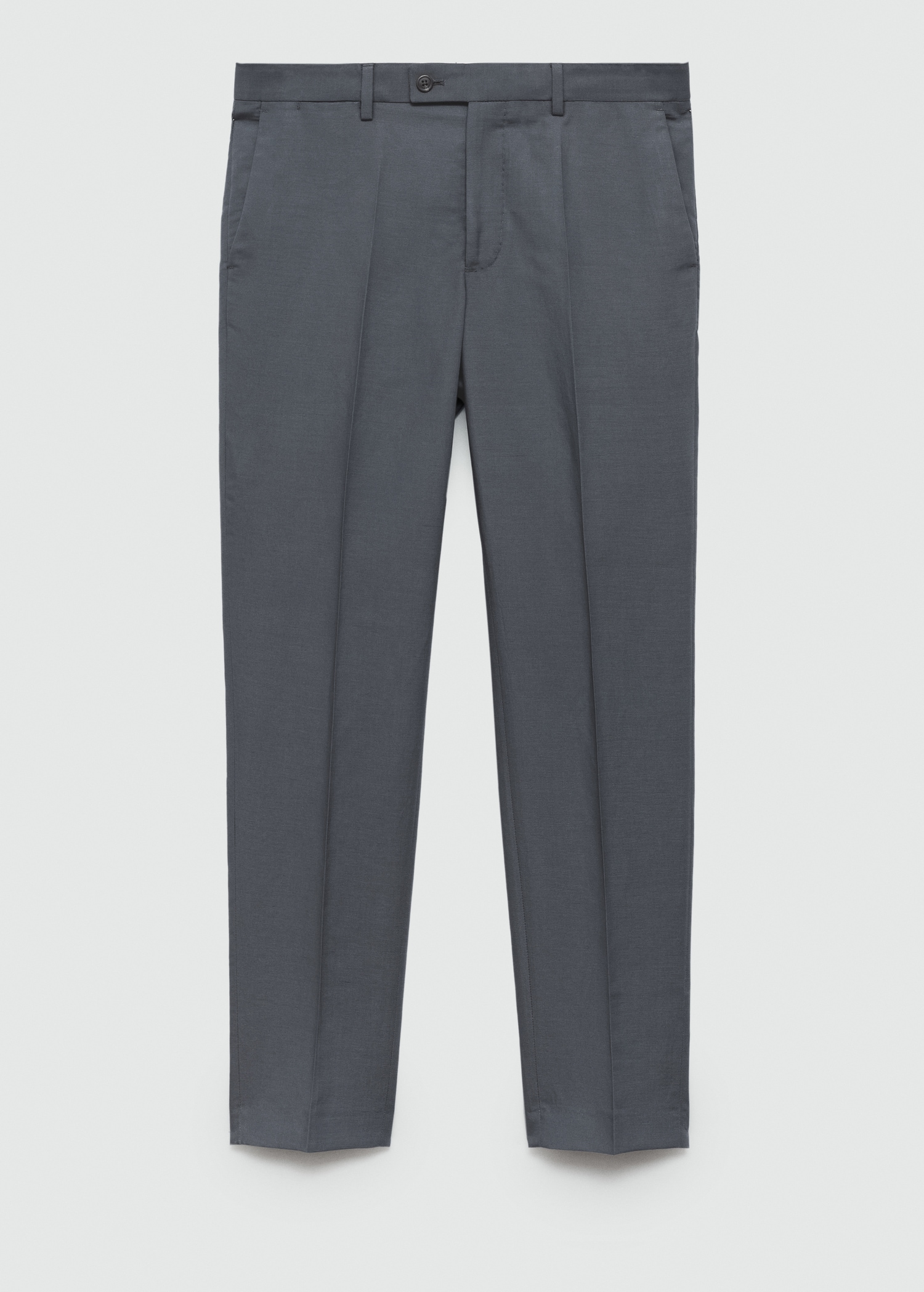 Pantalón traje slim fit mezcla lino - Artículo sin modelo