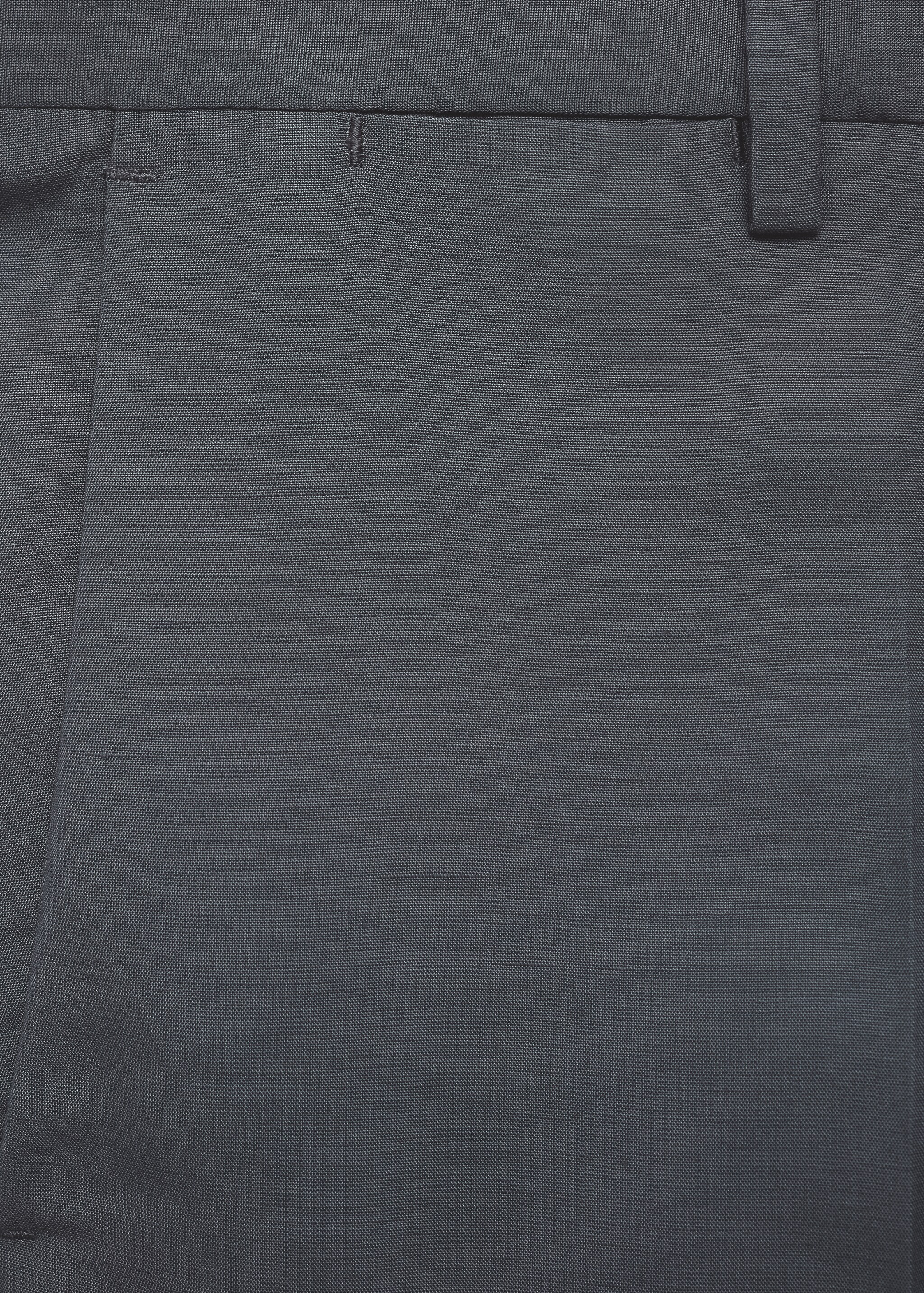 Slim-fit linen-blend suit trousers - Details of the article 8