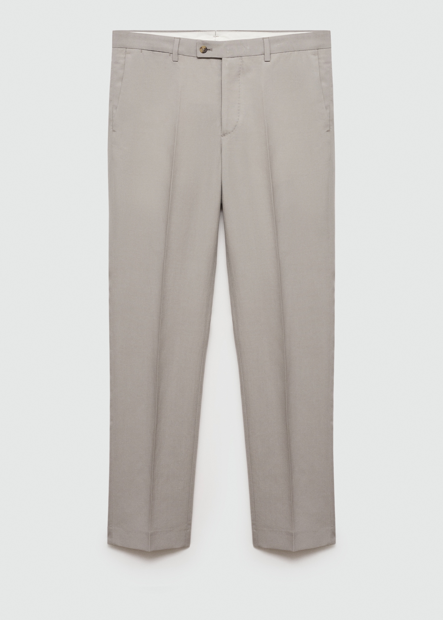 Pantalón traje slim fit mezcla lino - Artículo sin modelo