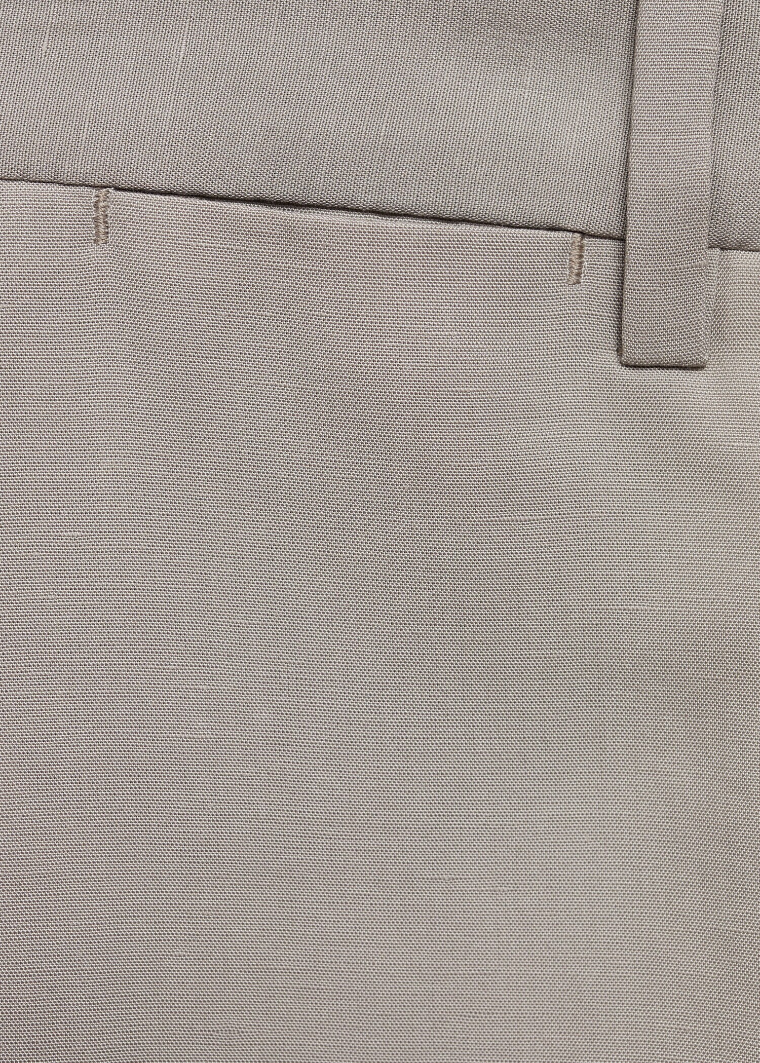 Pantalón traje slim fit mezcla lino - Detalle del artículo 0