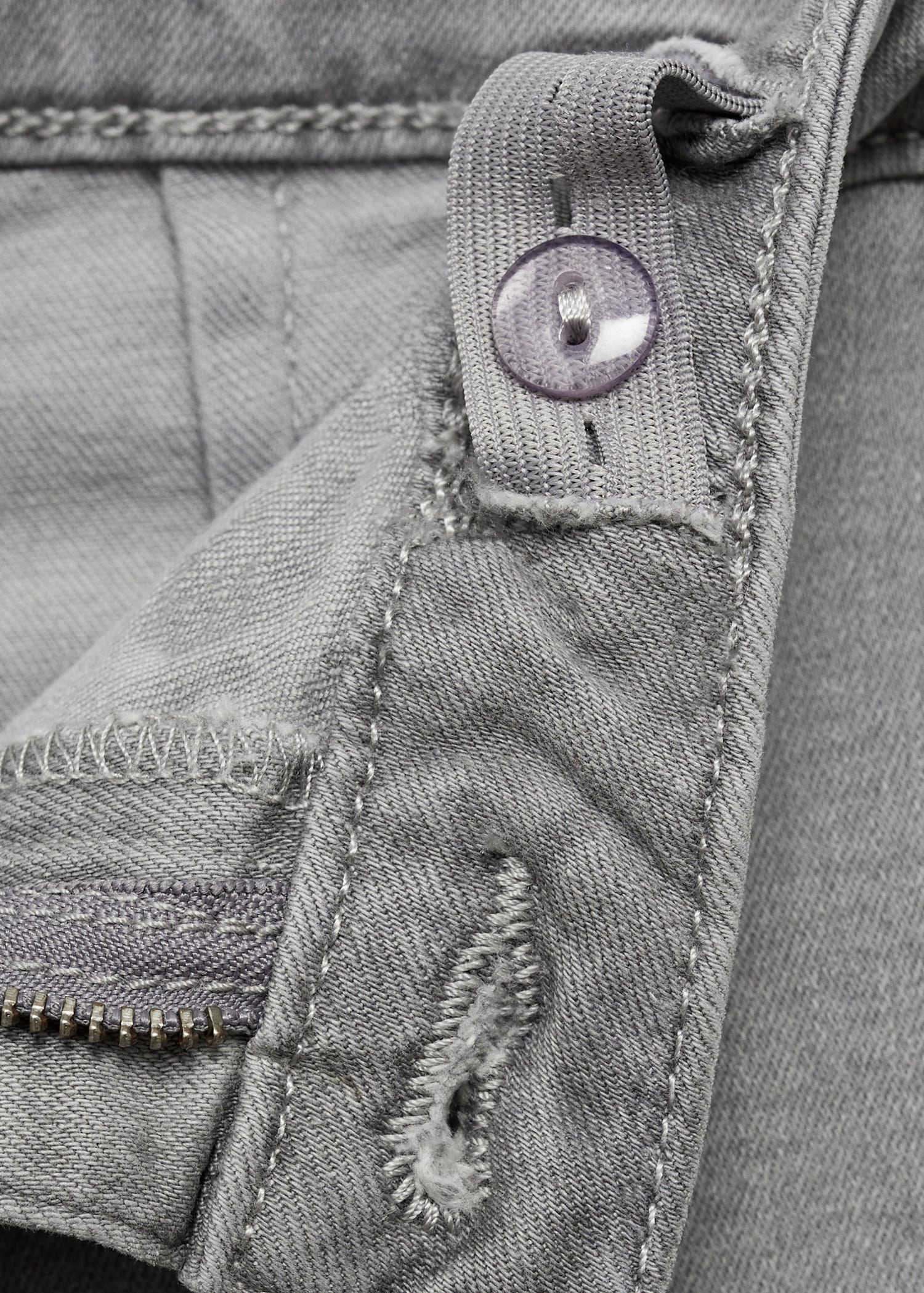 Jeans culotte bajo deshilachado - Detalle del artículo 8