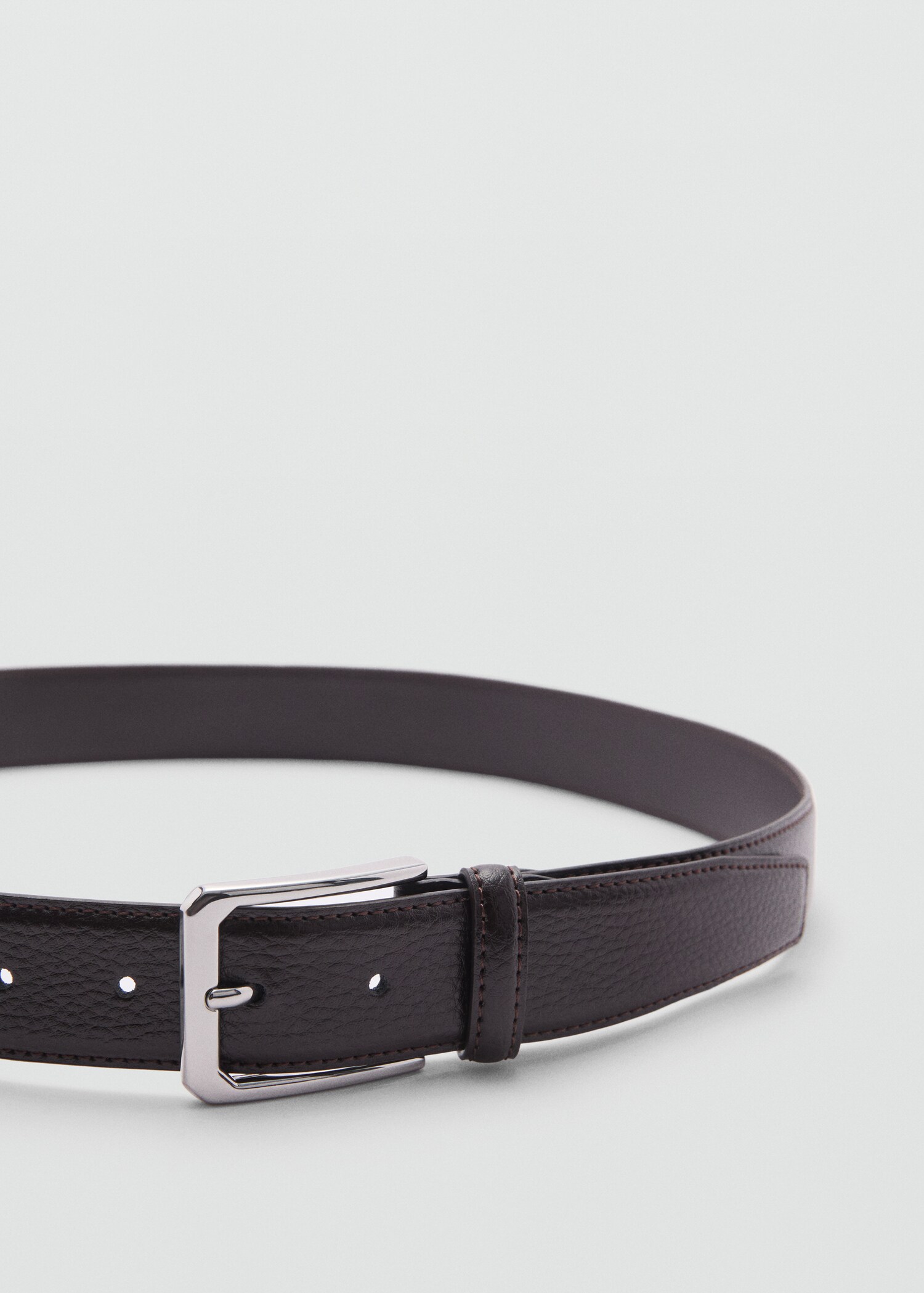 100% beaten leather belt - Medium plane