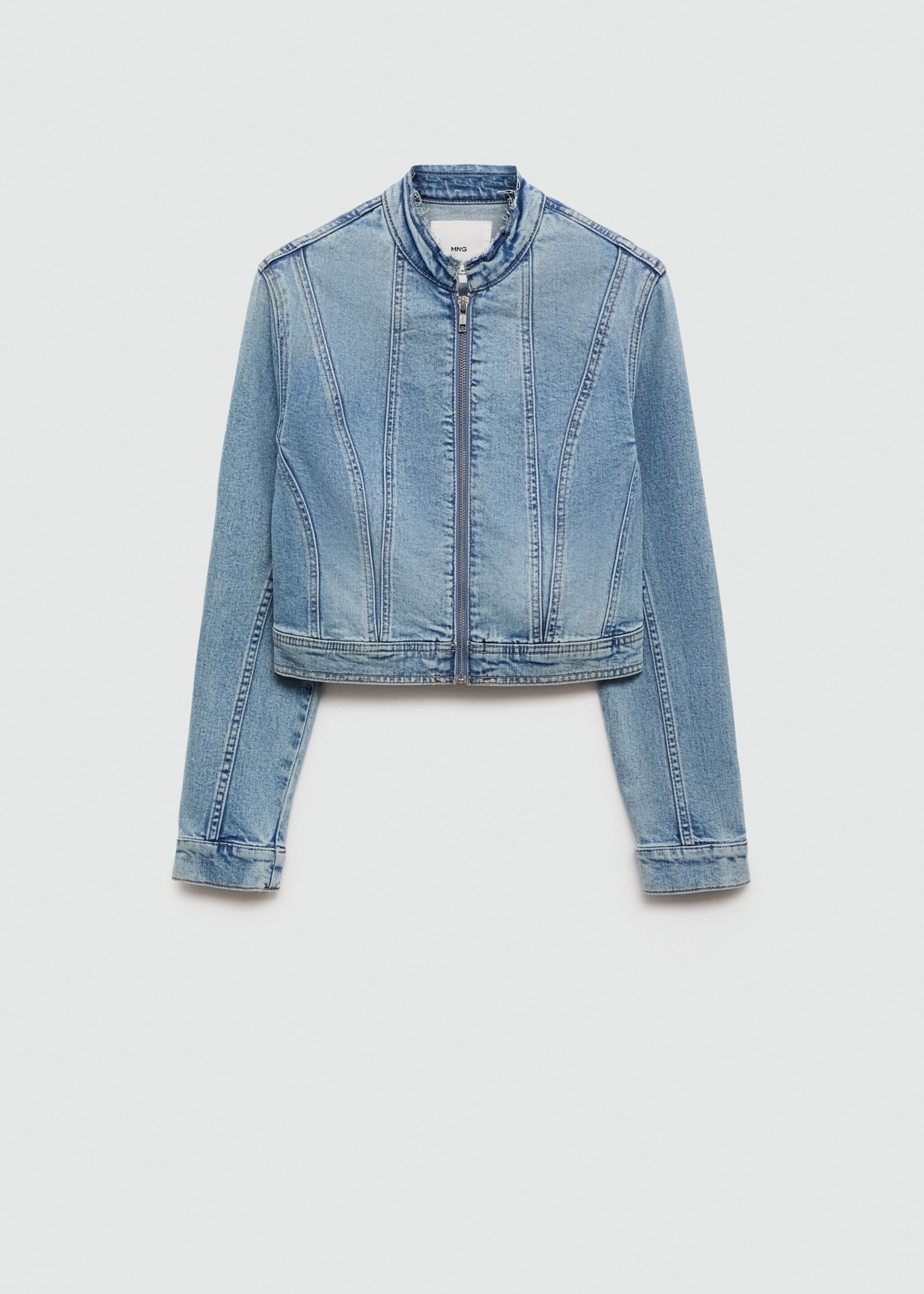 Zip-up denim jacket - Article without model