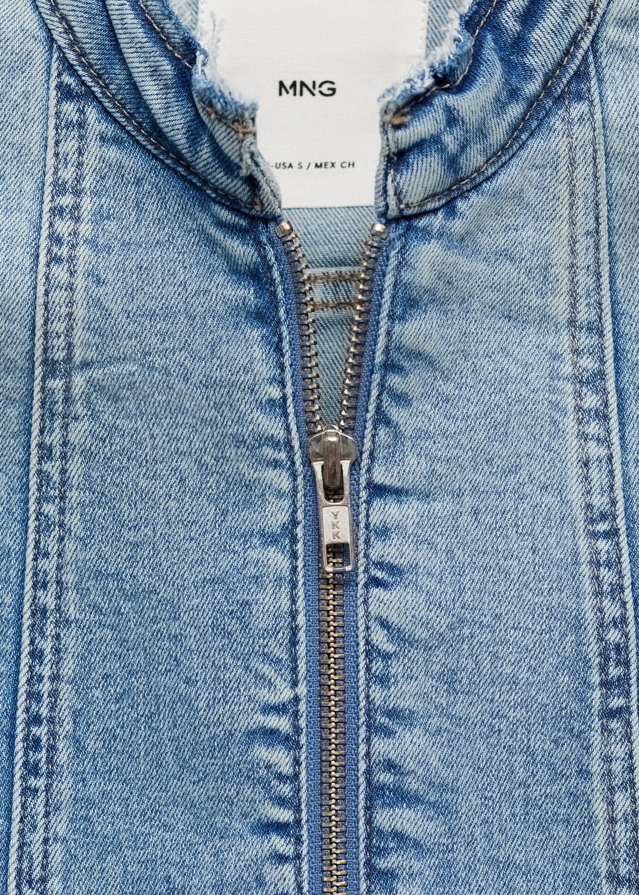 Zip-up denim jacket - Details of the article 8