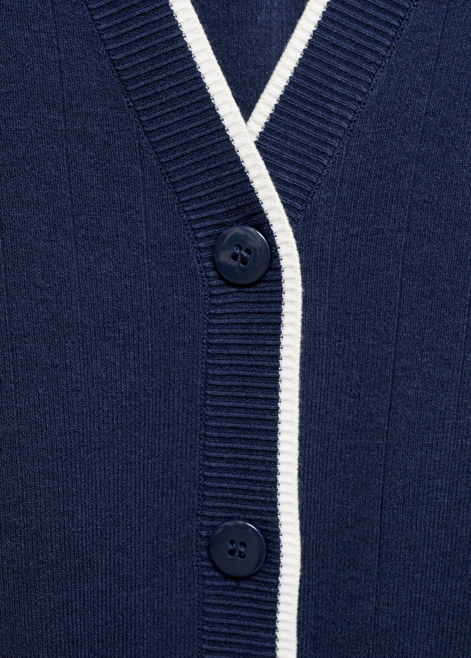 Cardigan with contrasting trims - Details of the article 8