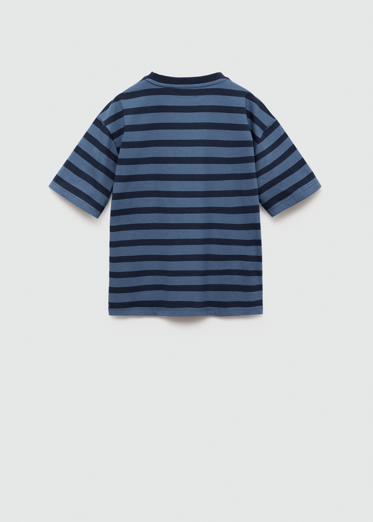 Striped cotton T-shirt - Reverse of the article