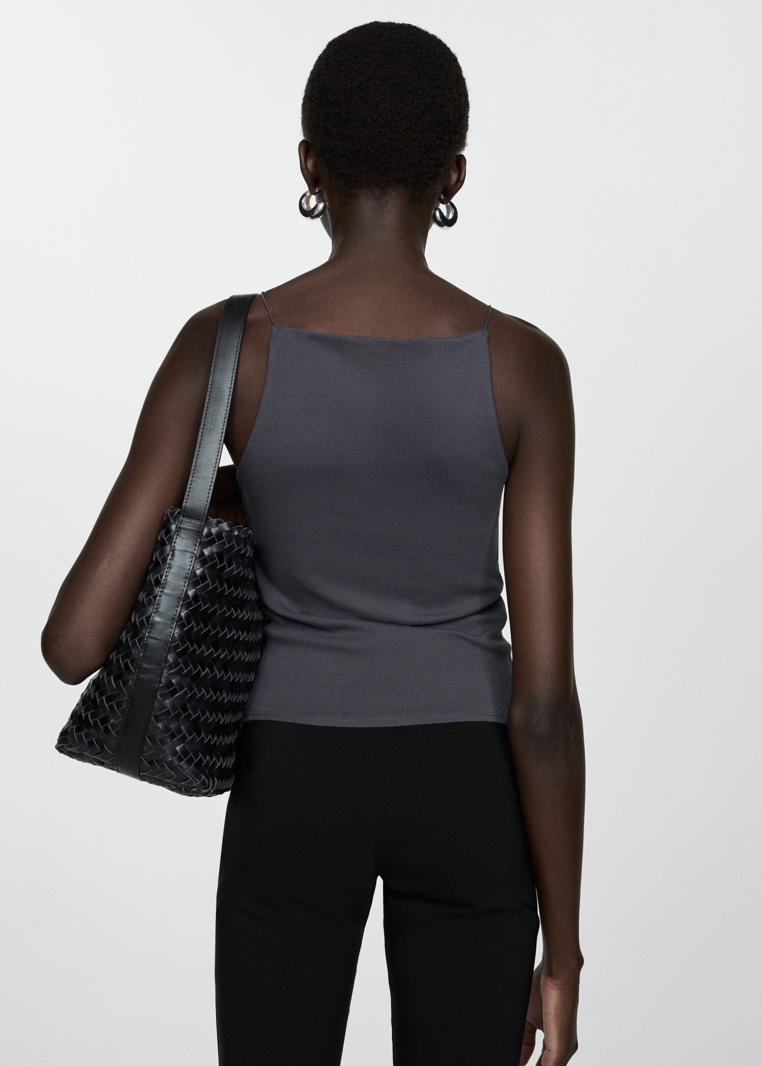 Fitted halter-neck top - Reverse of the article