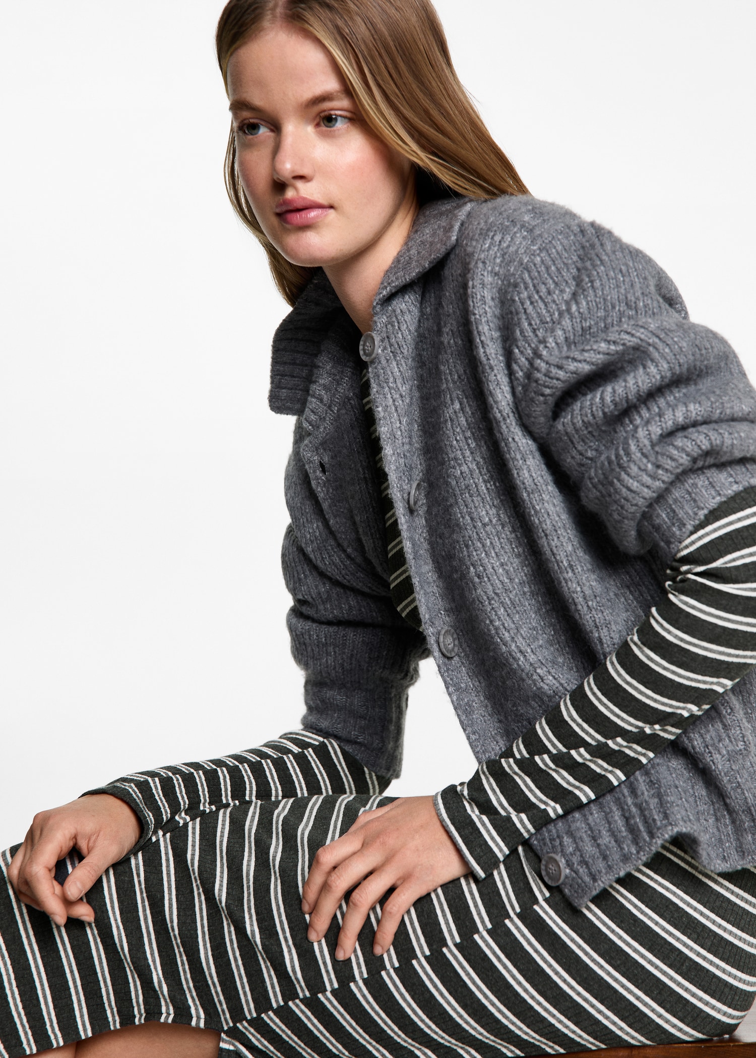 Cut-out striped dress - Details of the article 2
