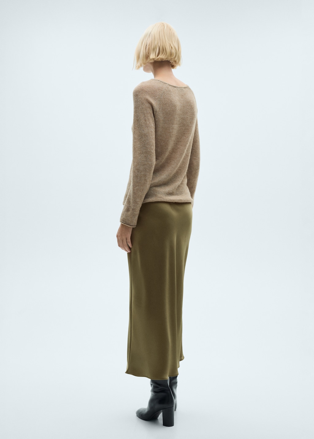 Long satin zebra skirt - Women | MANGO USA Long satin zebra skirt - Women | MANGO USA