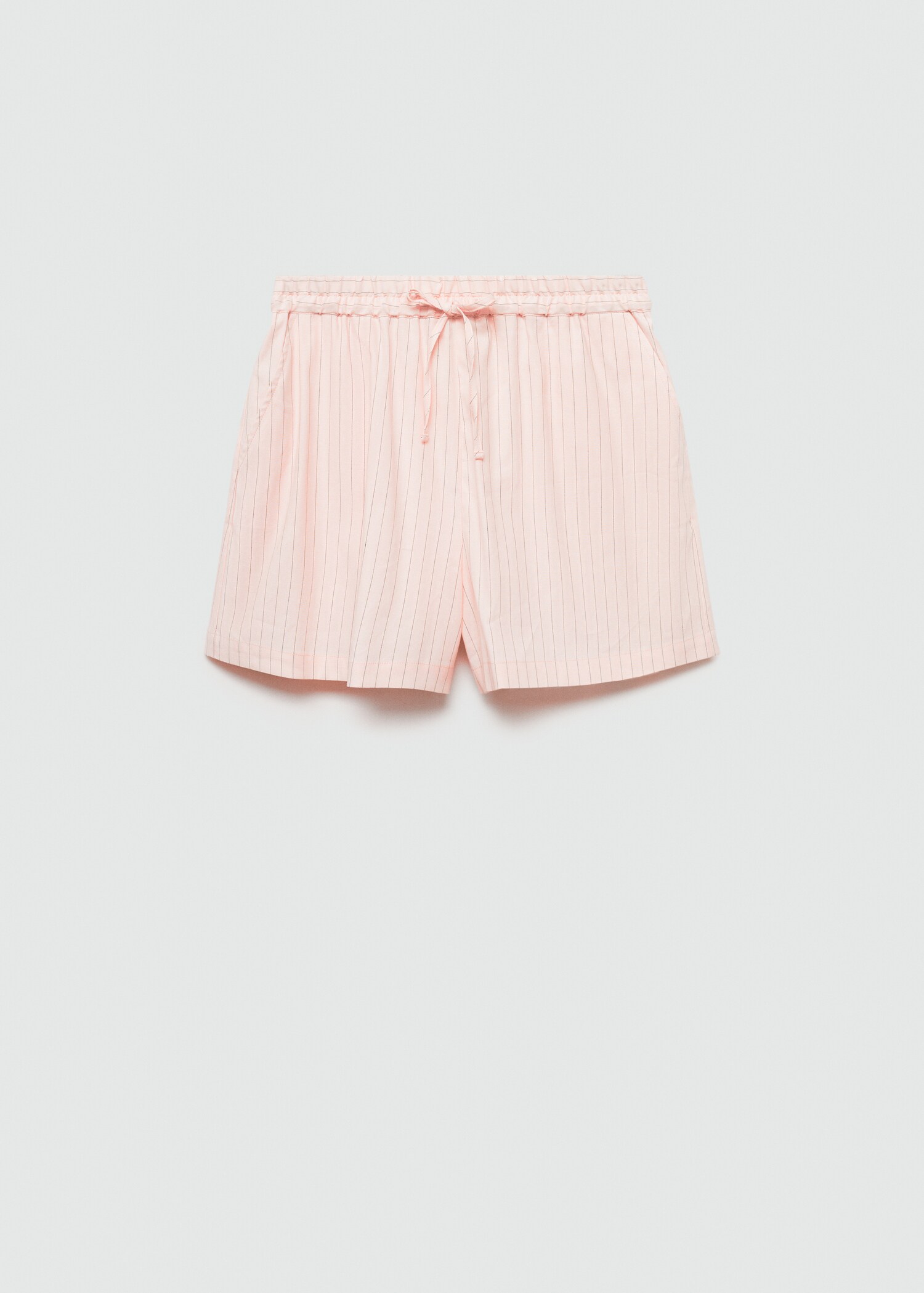 Gestreifte Leinenshorts - Artikel ohne Model