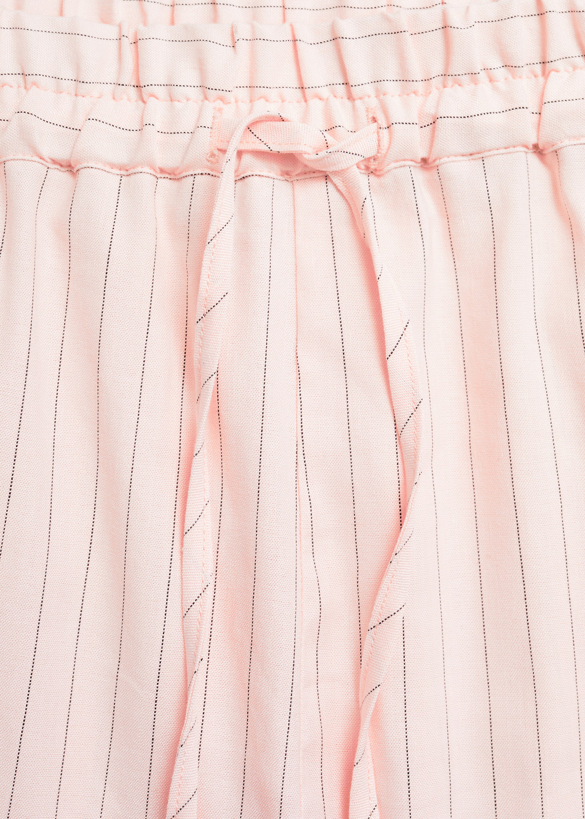 Striped linen shorts - Деталь изделия 0