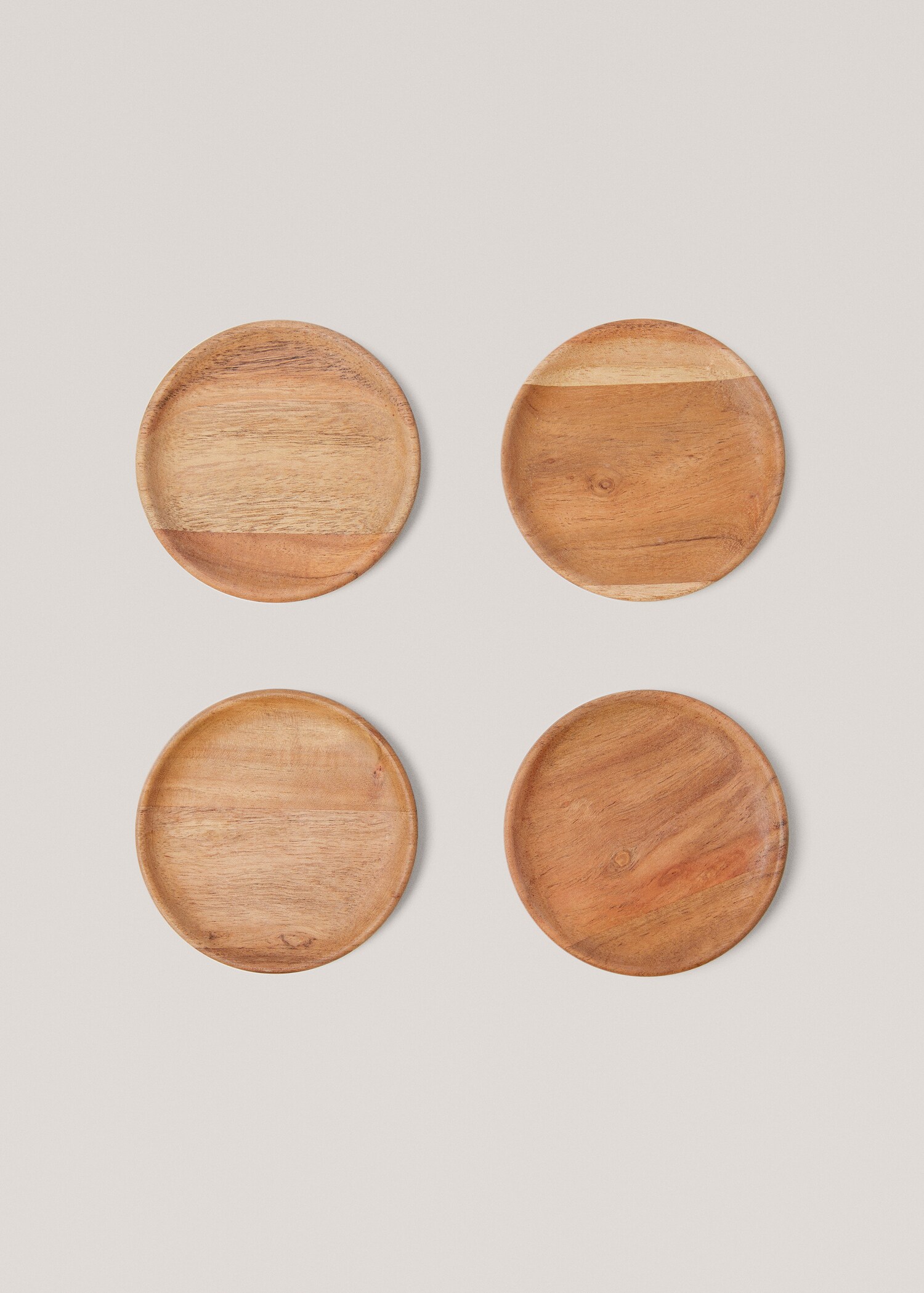 Acacia wood coasters - Article without model