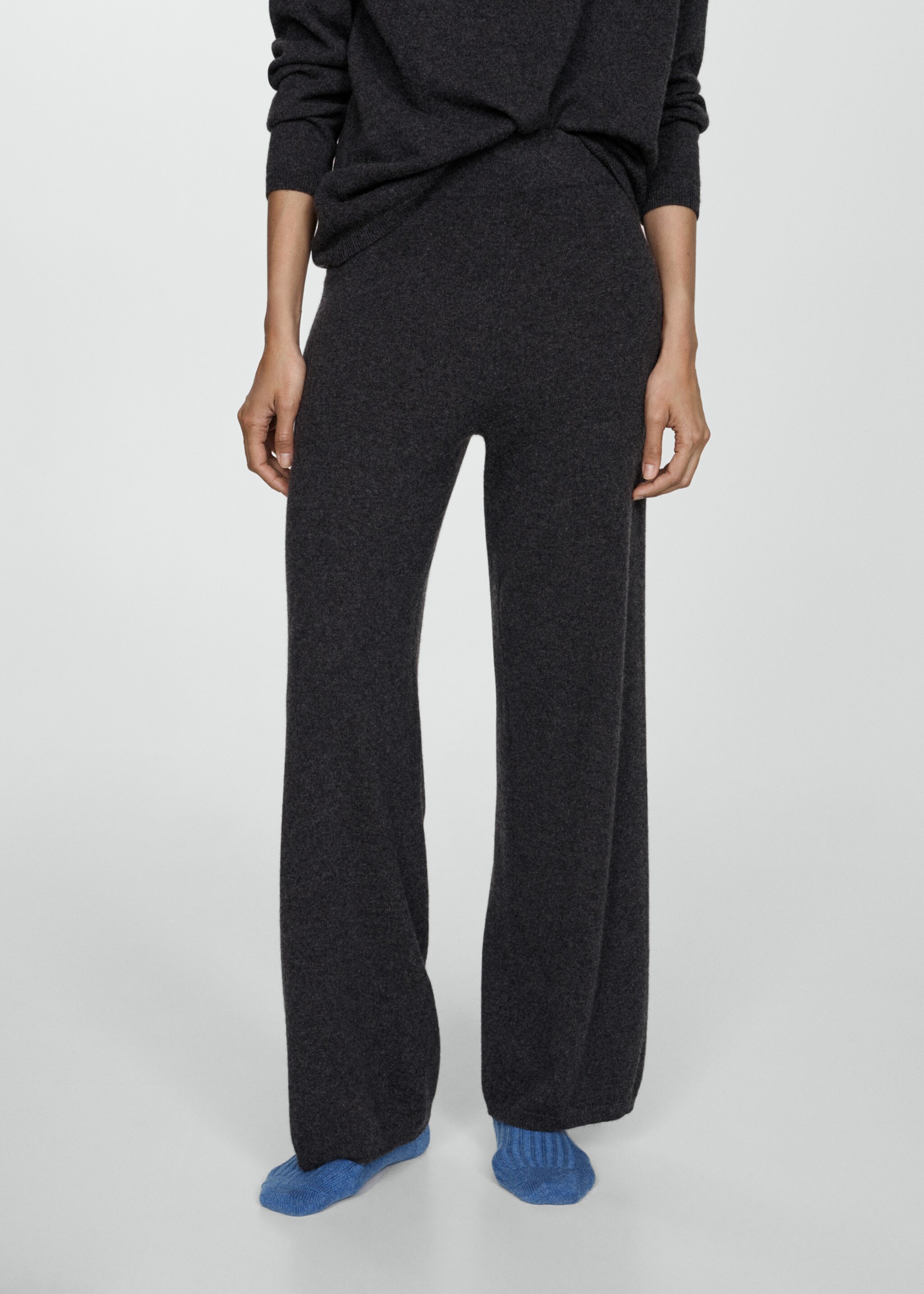 100% cashmere trousers - Medium plane