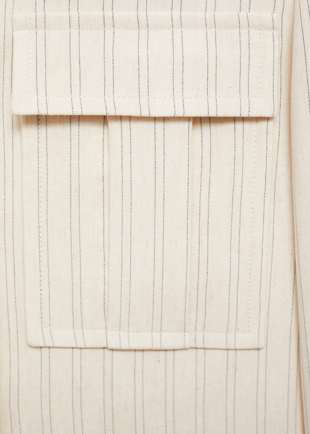 Mango Striped jacket with pockets thumbnail