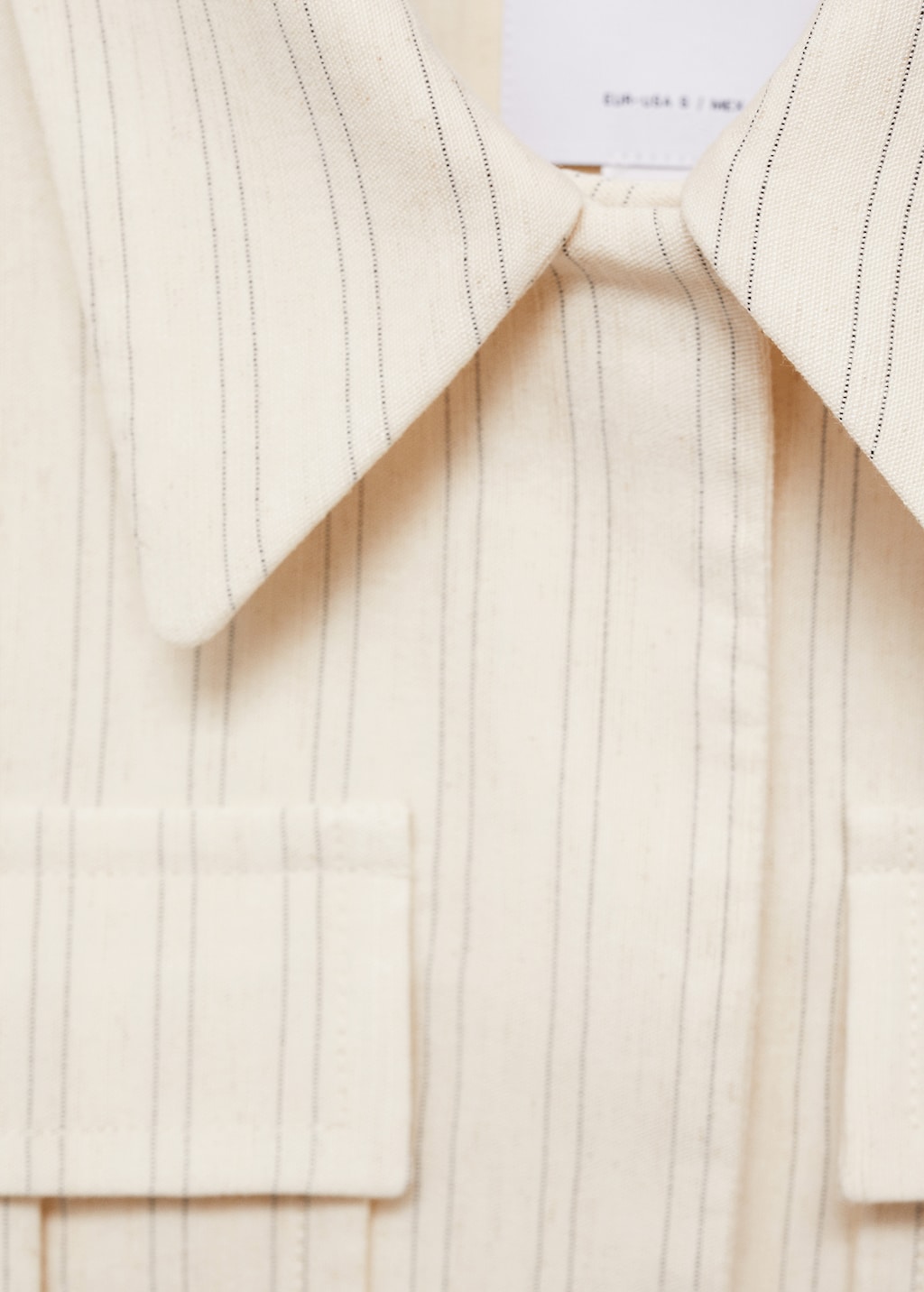 Mango Striped jacket with pockets thumbnail