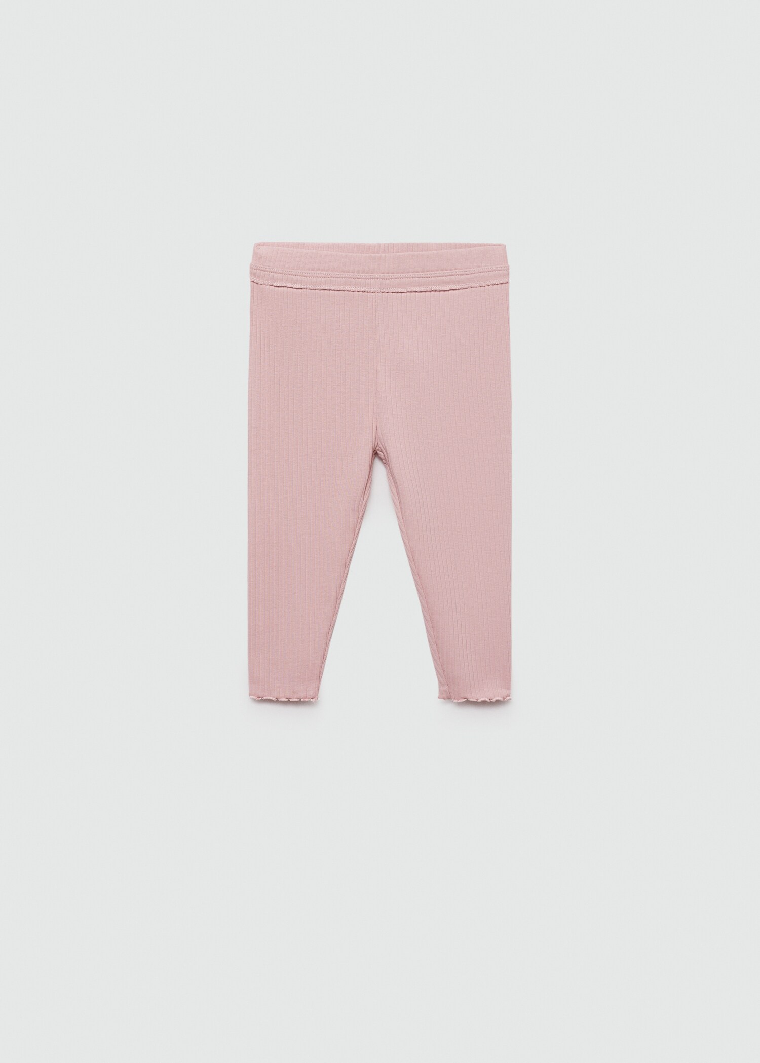 Cotton ribbed leggings - Article without model