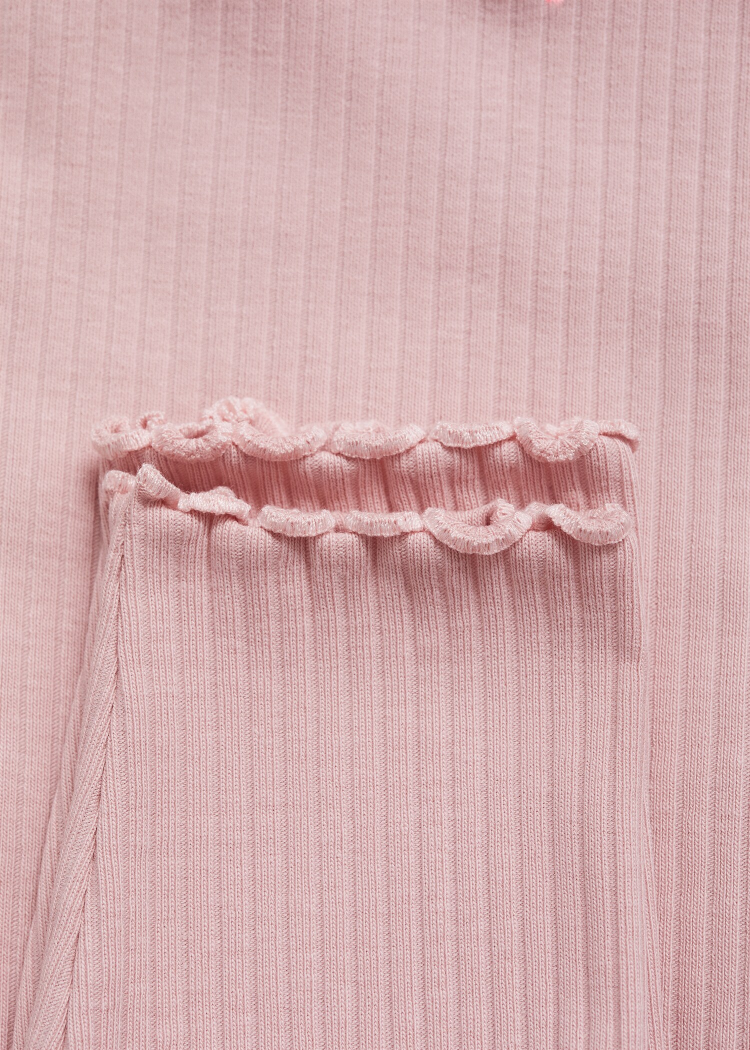 Cotton ribbed leggings - Details of the article 0