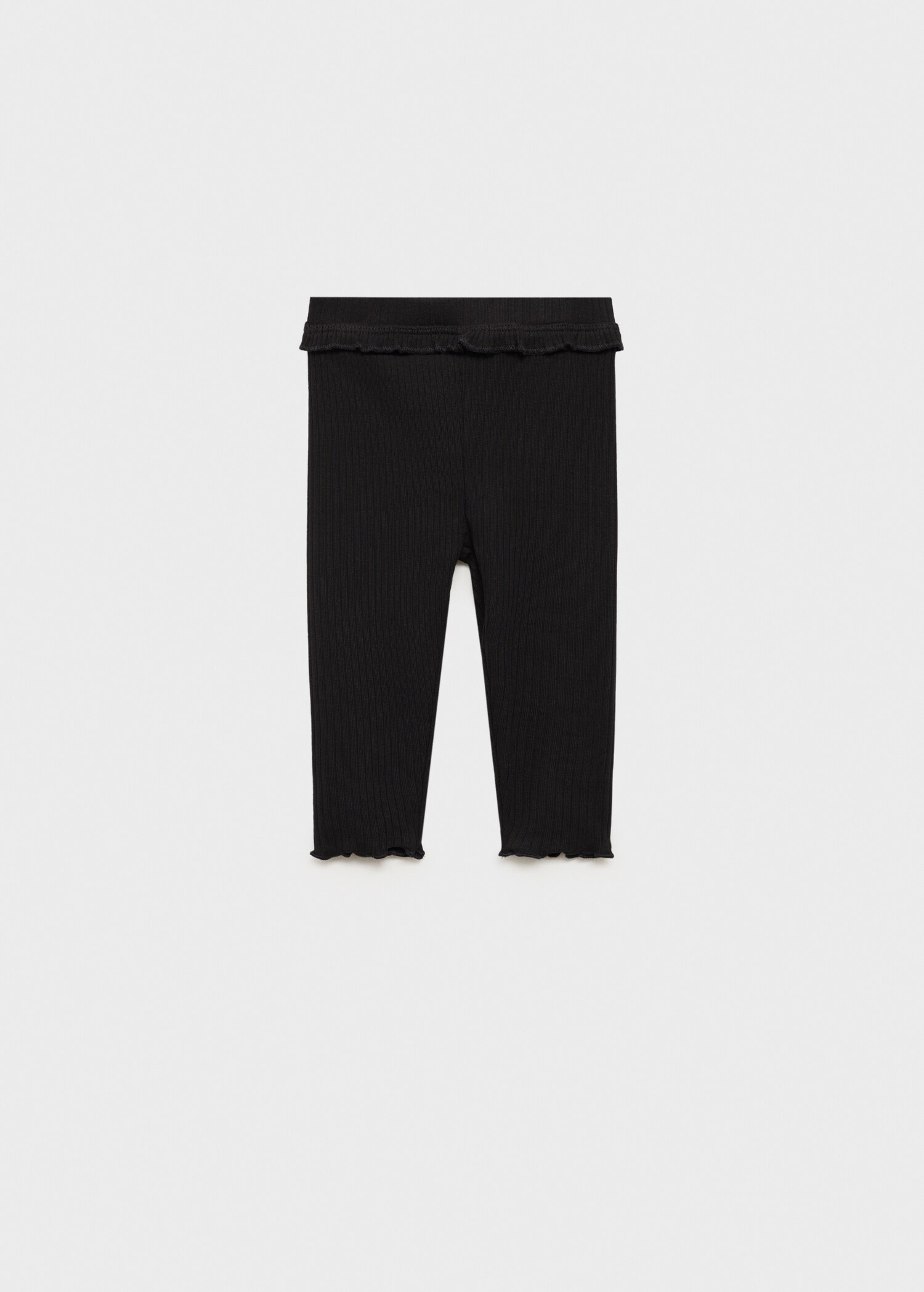 Cotton ribbed leggings - Article without model