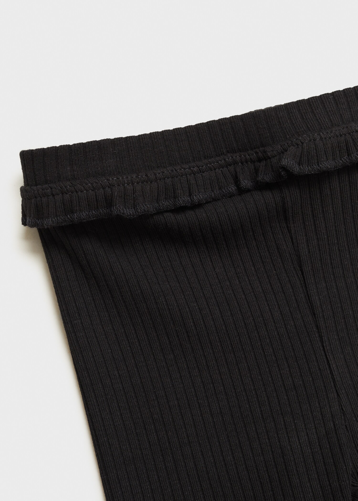 Cotton ribbed leggings - Details of the article 0