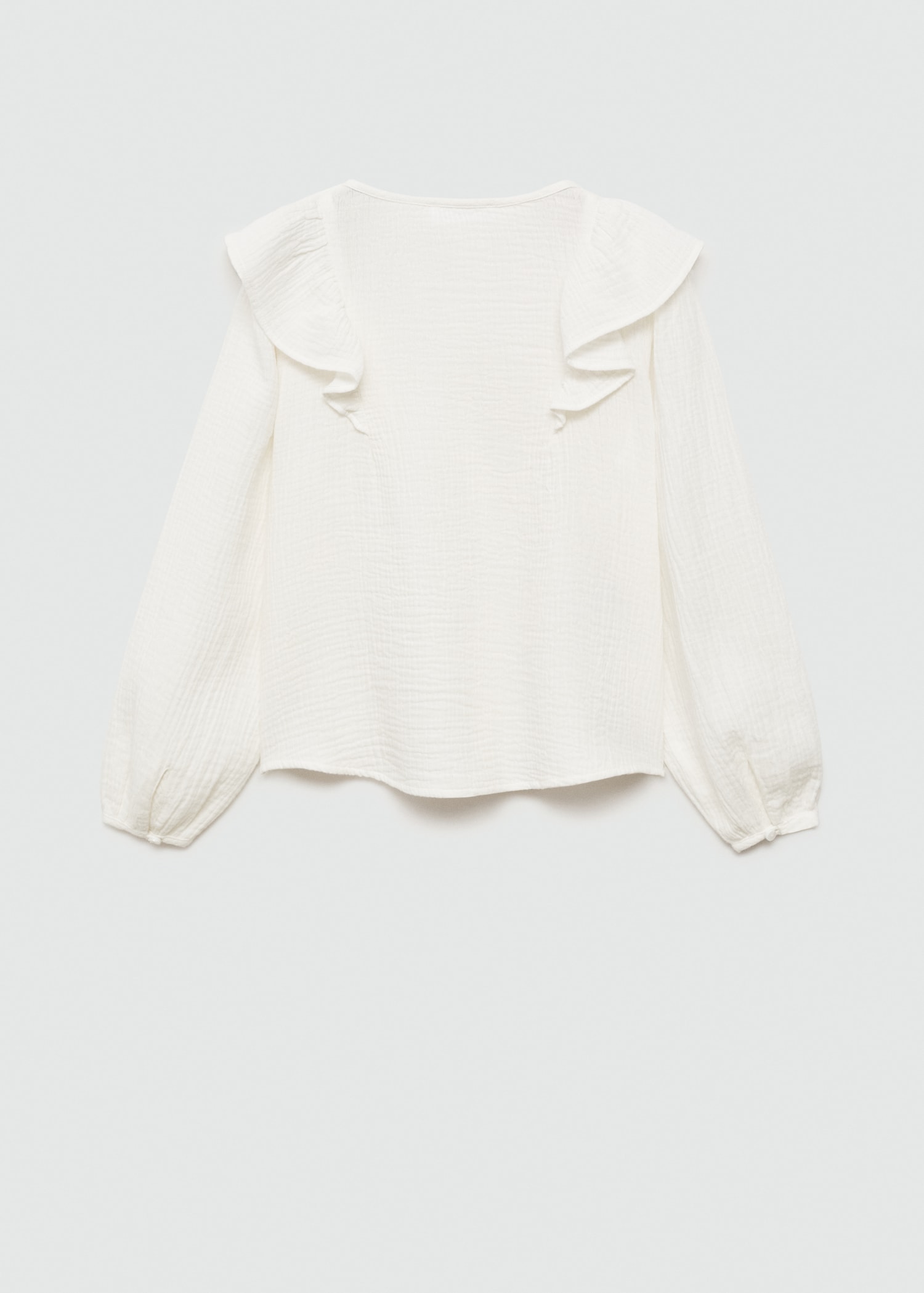 Cheesecloth cotton blouse - Reverse of the article
