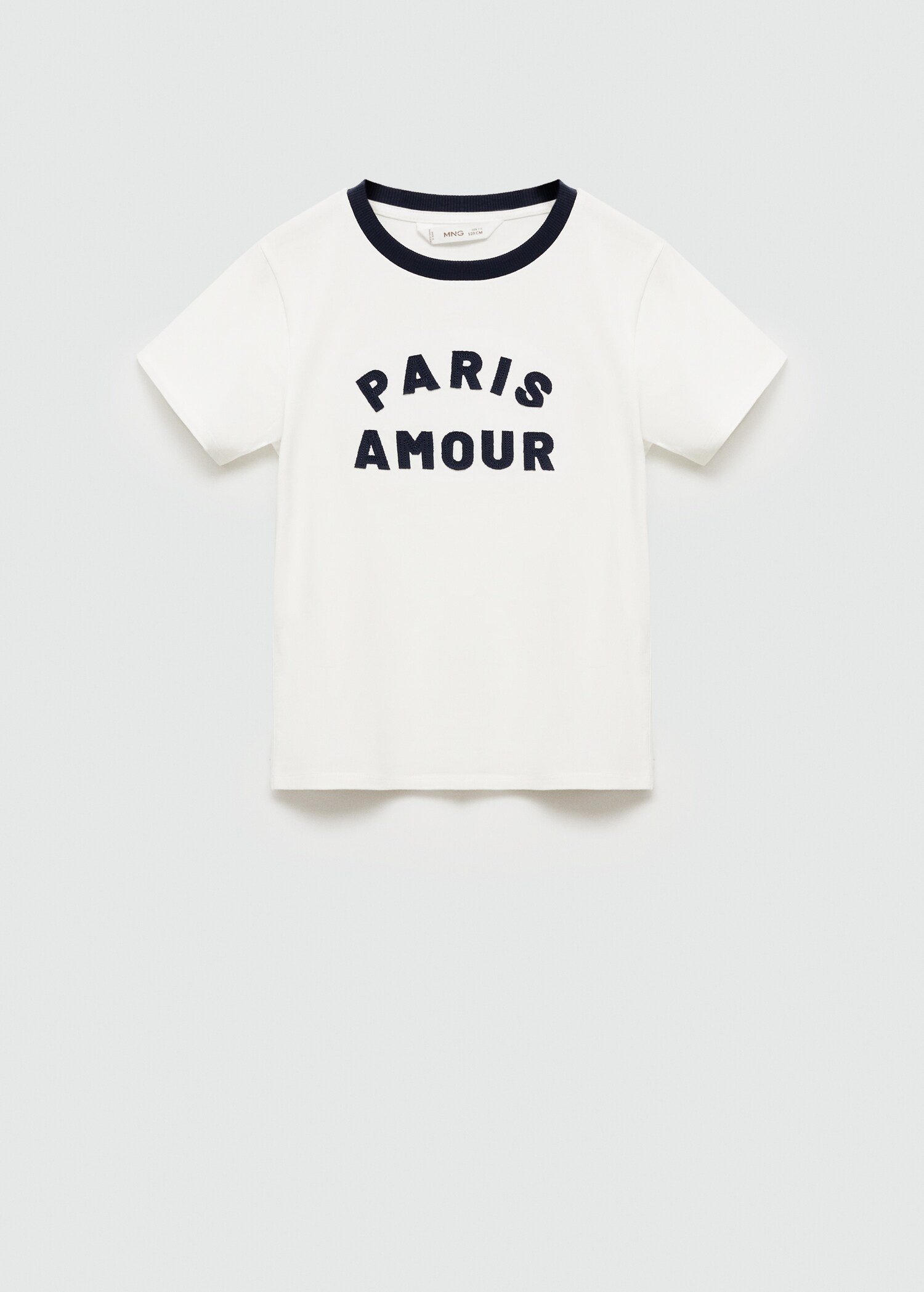 Contrast neck t-shirt - Article without model