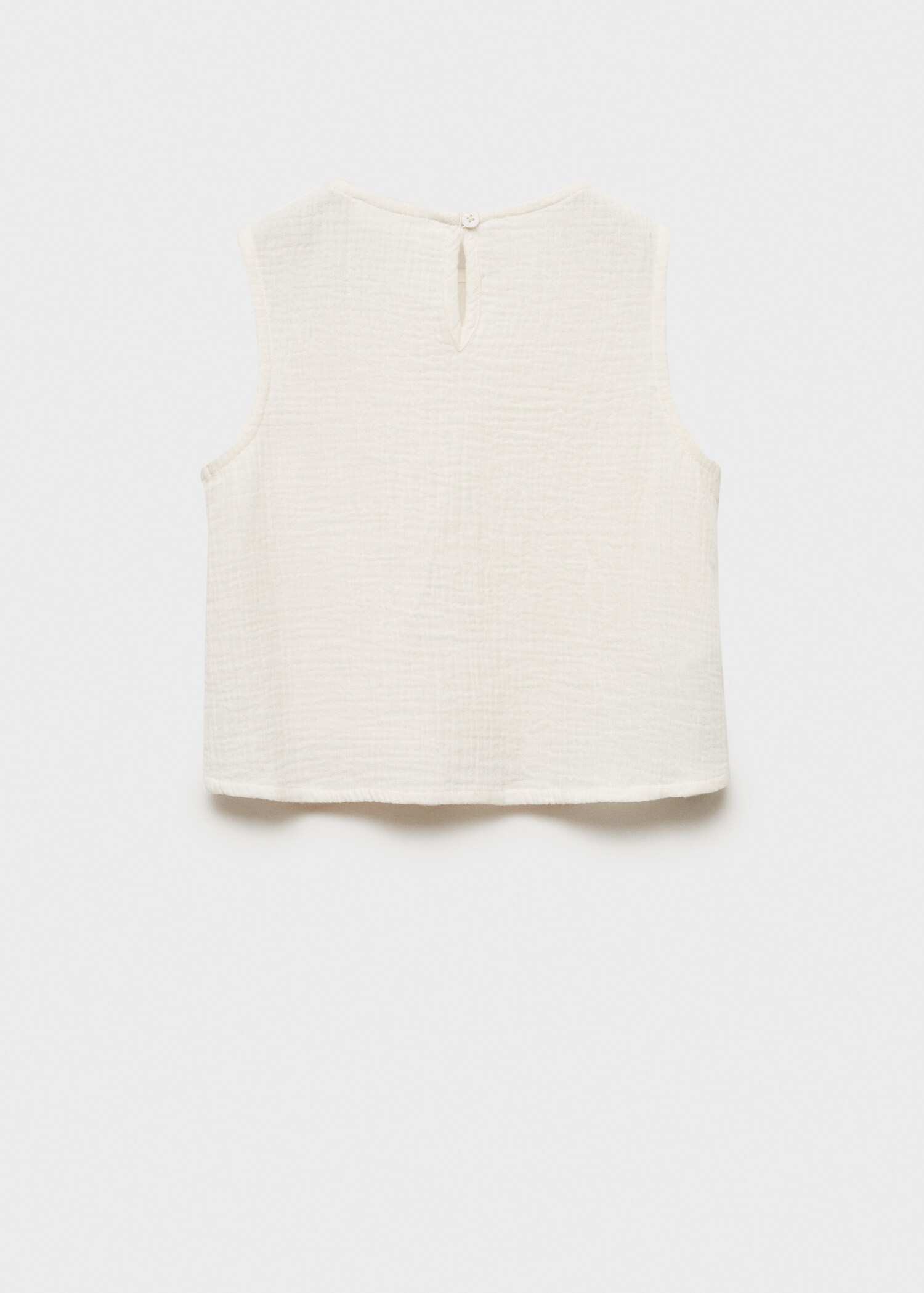 Cotton embroidered blouse - Зворотна сторона товару
