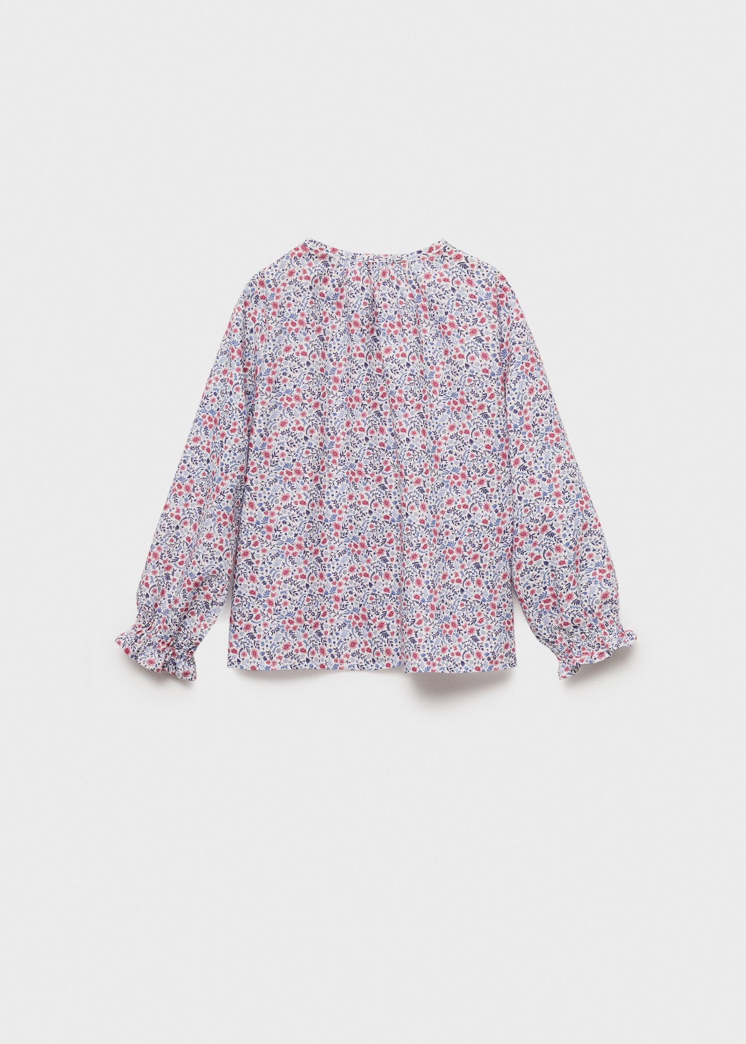 Buttoned printed blouse - Reverse of the article