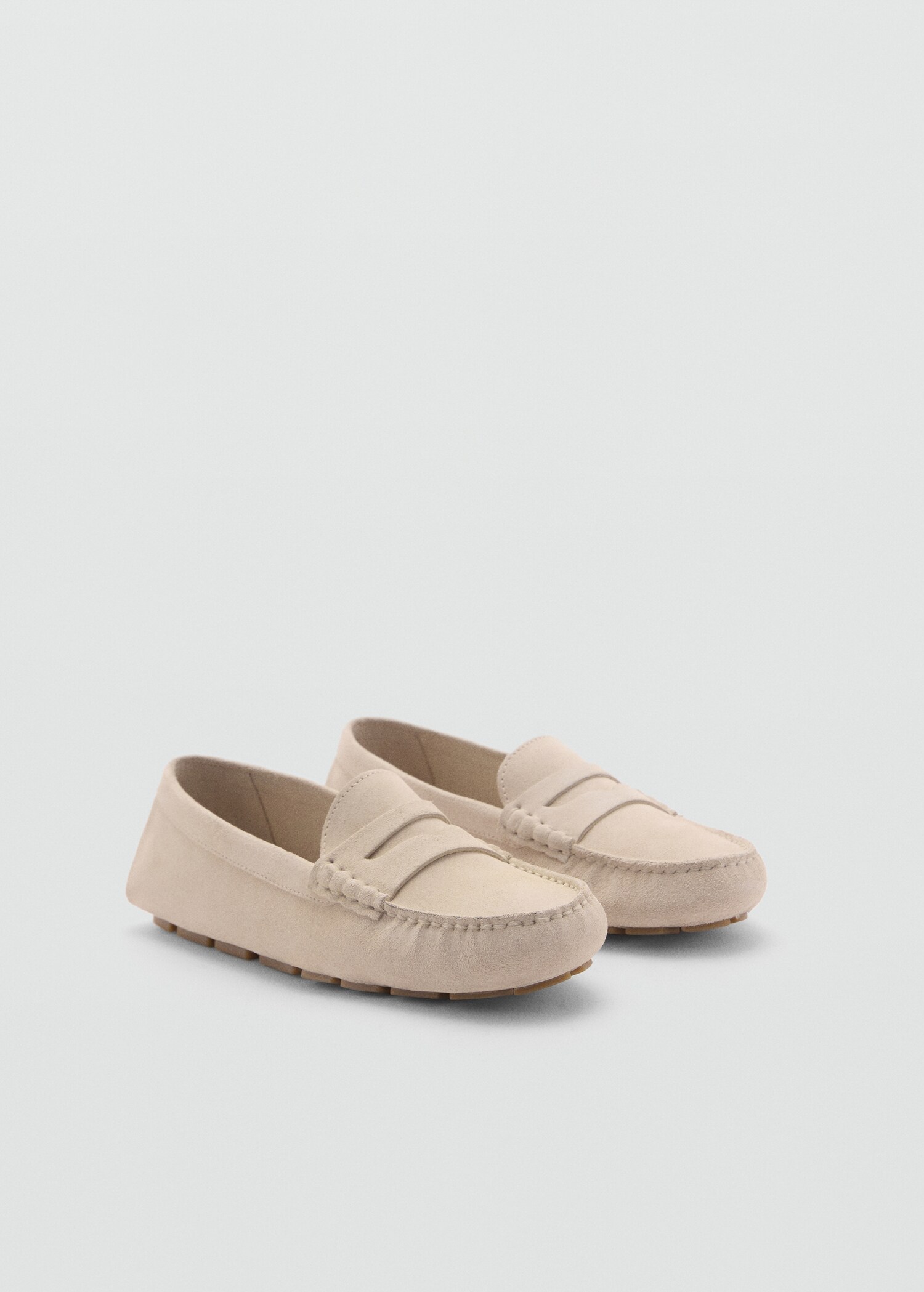 Suede leather loafers - Medium plane