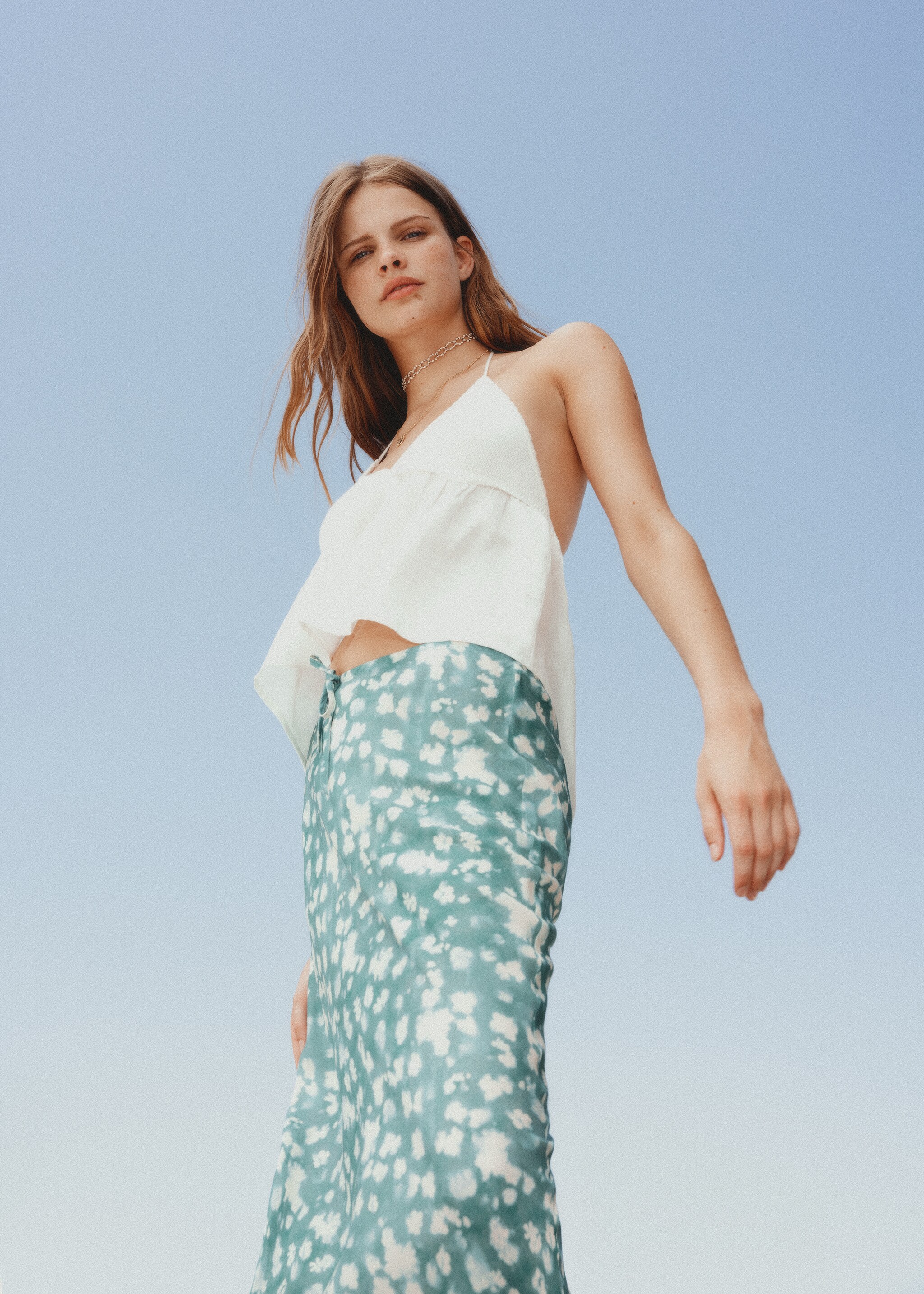 Long tie-dye skirt  - Details of the article 5