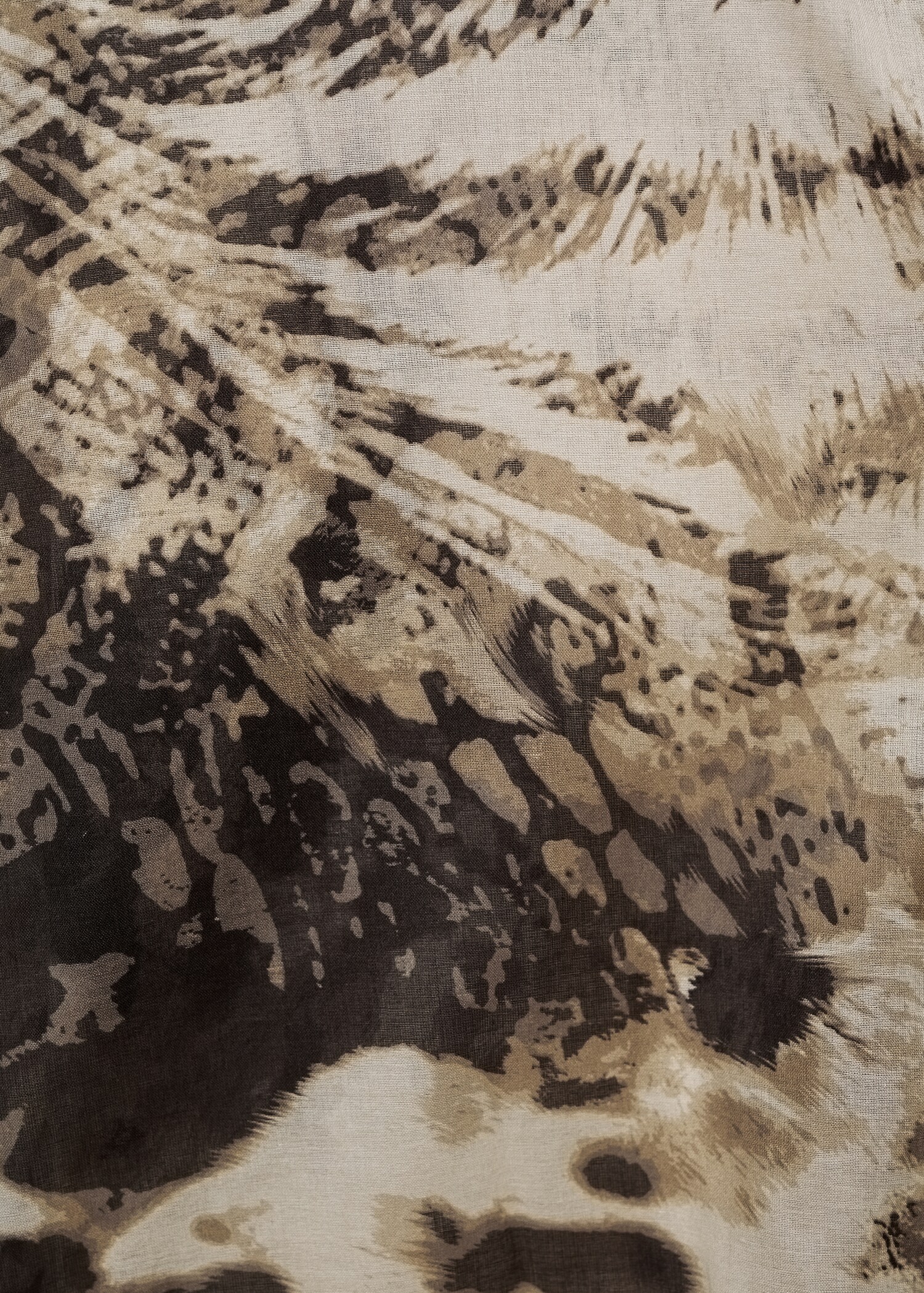 Camisa animal print semitransparente - Detalle del artículo 0