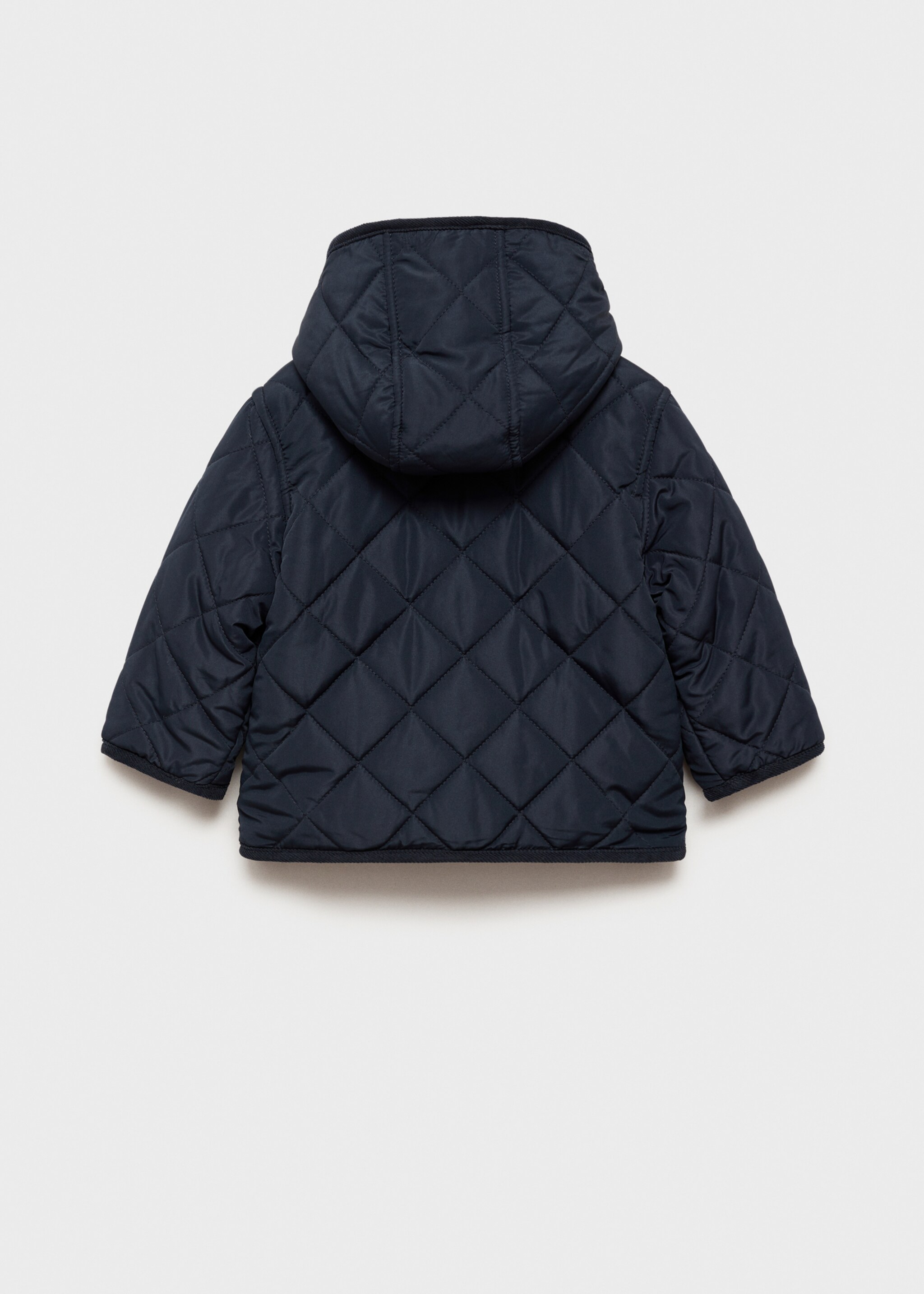 Anorak acolchado rombos - Reverso del artículo