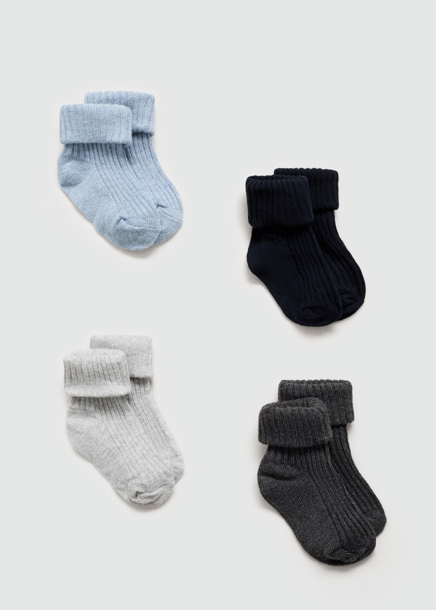 4 pack ribbed socks - Article without model