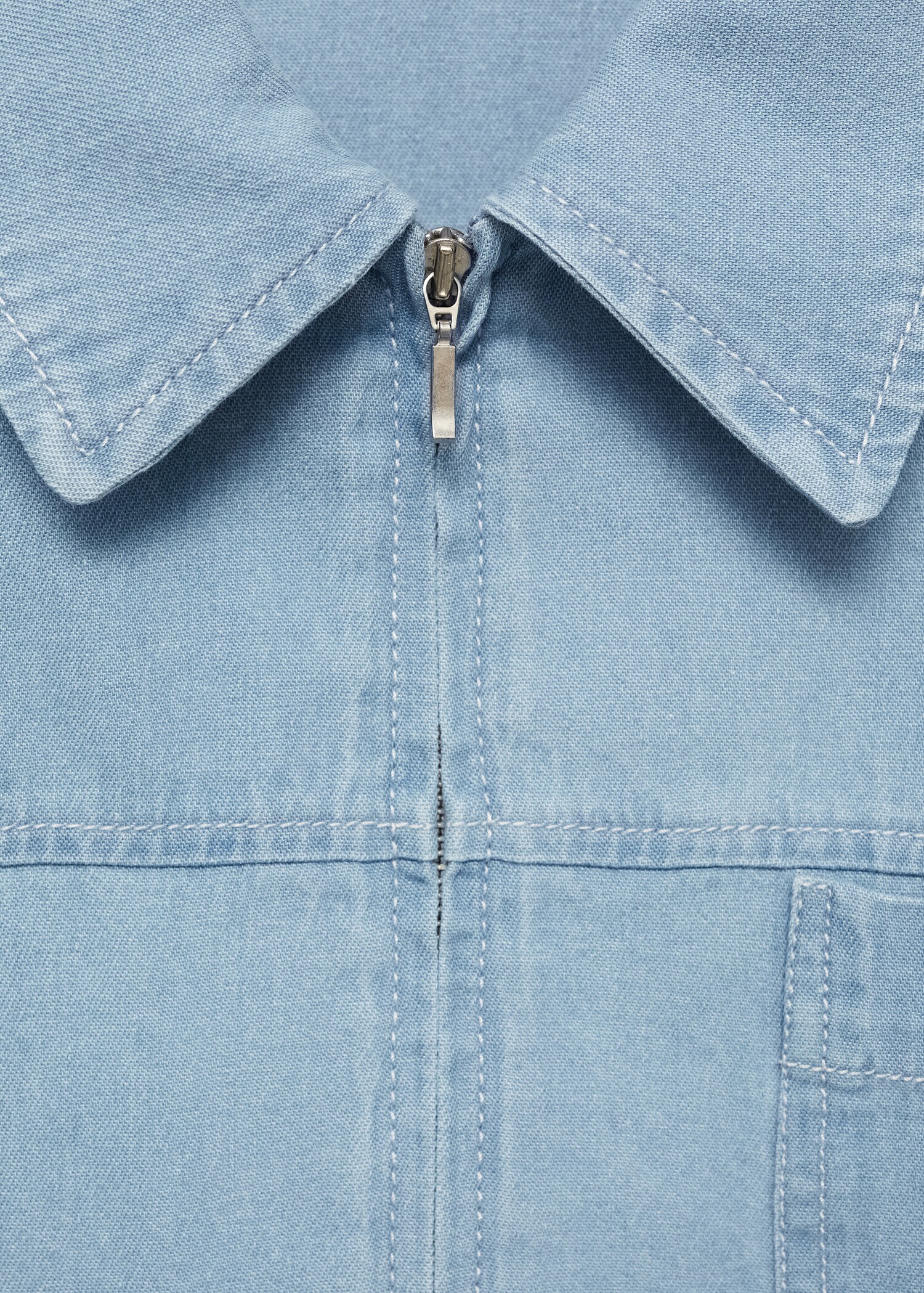 Pocket denim overshirt - Details of the article 8