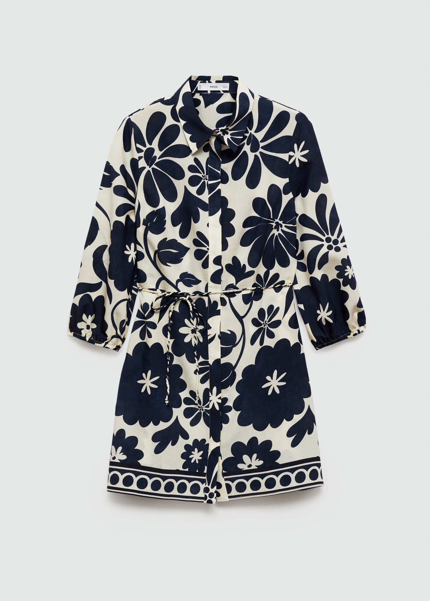 Robe courte en imprimé fleuri - Article sans modèle