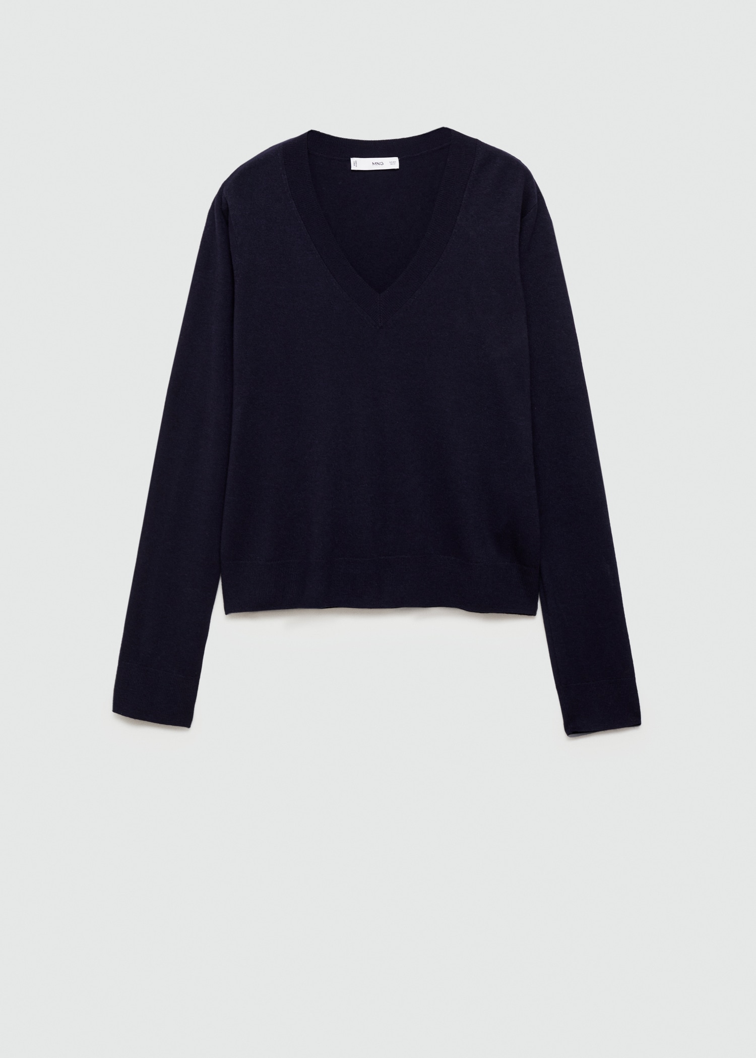 H&m Navy Knitted Top H&m Fine Knit V Neck Jumper Ladies