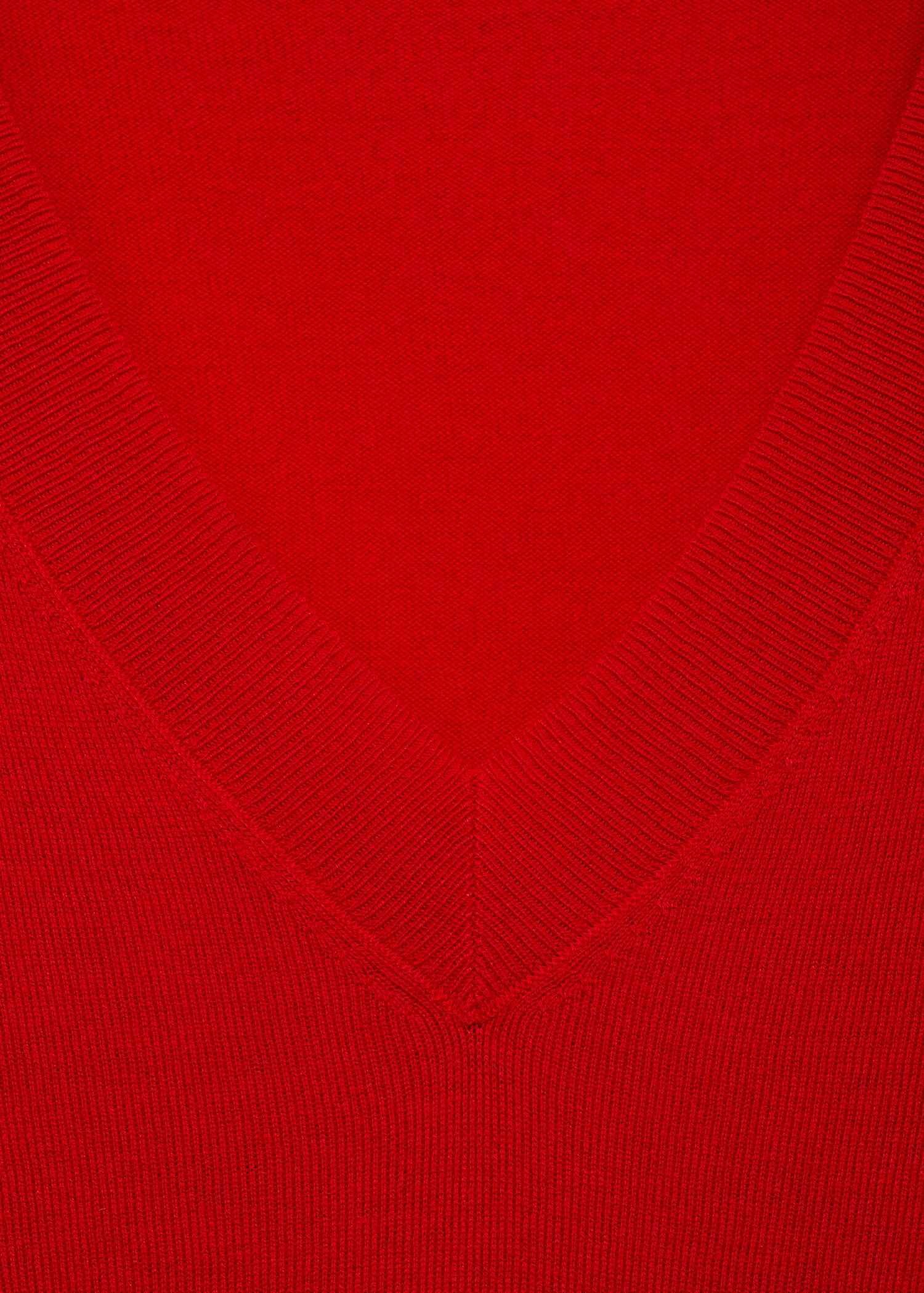 Fine-knit V-neck sweater - Details of the article 8
